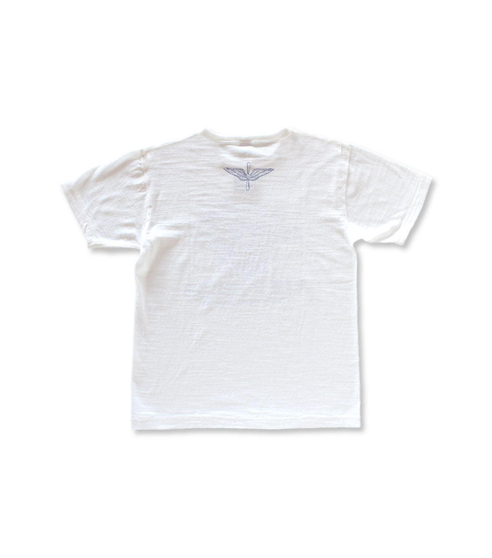 BR79559 SLUB YARN T-SHIRT U.S. ARMY AIR FORCES - WHITE