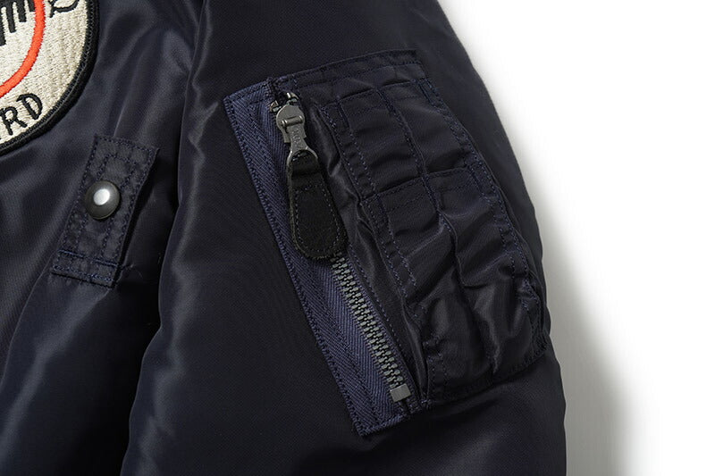 BR15744 Type B-15C (MOD.) "AFBLUE B. RICKSON & SONS. INC. 34th BOMB.SQ. THUNDERBIRDS" - NAVY