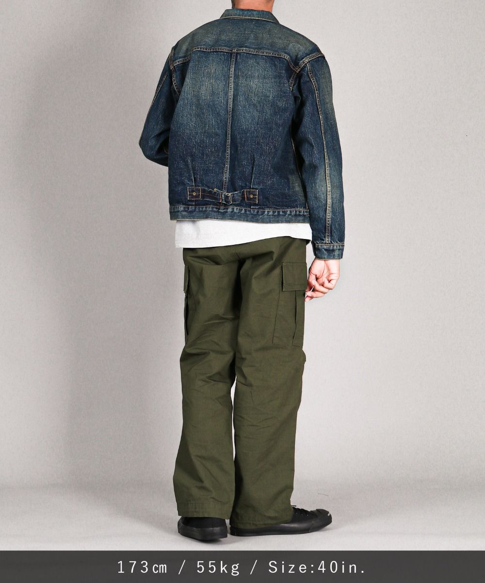 JBGJ1003- D01 14.8oz Classic Denim Jacket (Aging Wash) - INDIGO