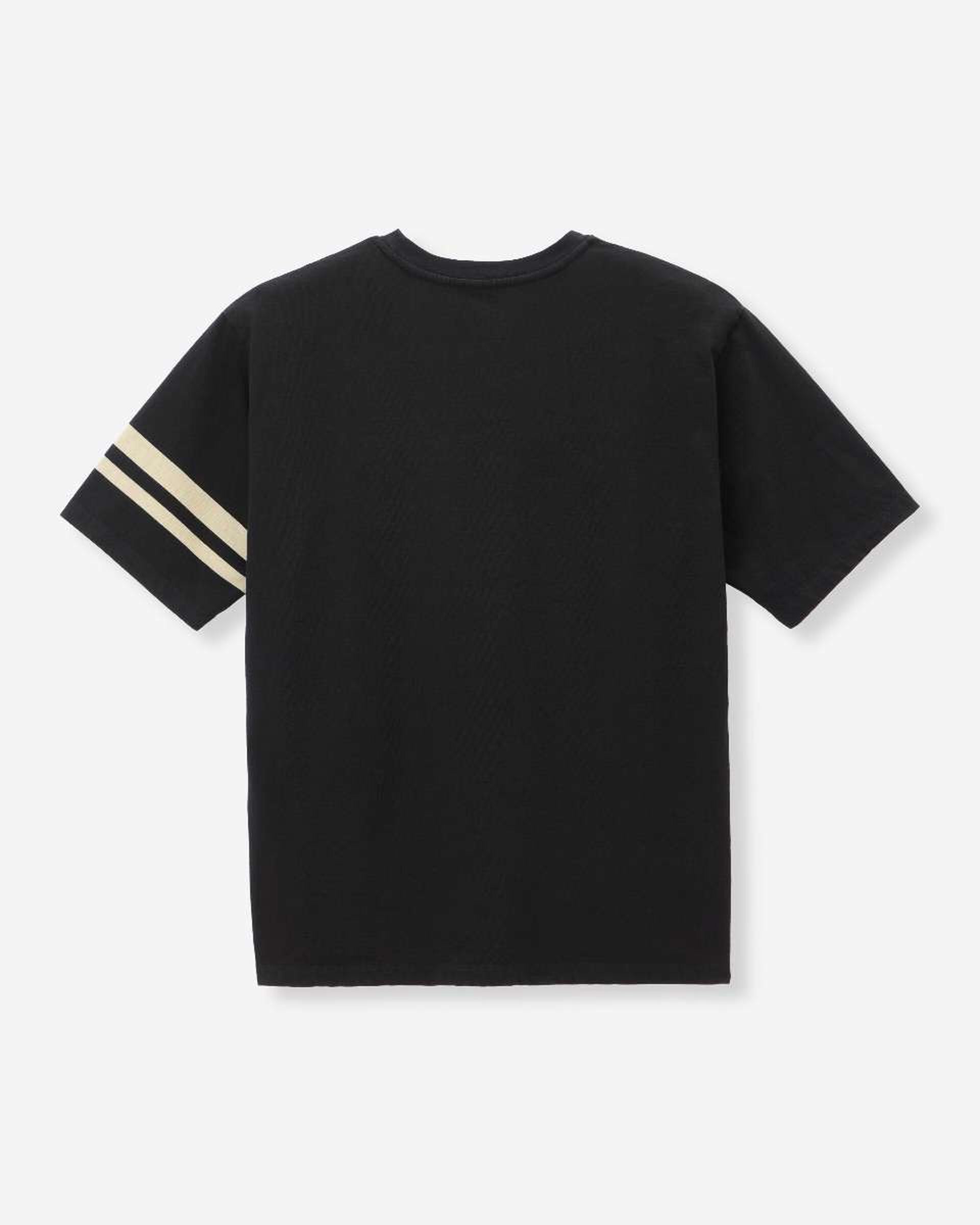 MXTS6004 HEAVY OUNCE S/S TEE -DISCHARGE PRINT - BLACK