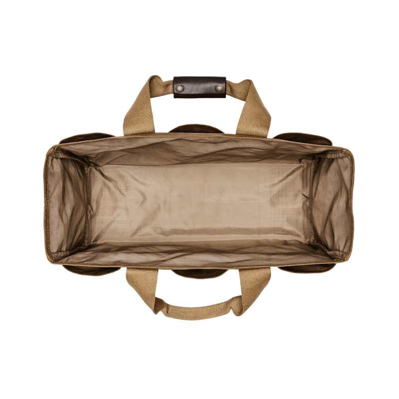 TIN CLOTH SUPPLY TOTE - DARK TAN