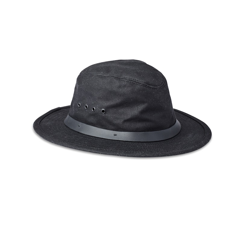 TIN CLOTH PACKER HAT - BLACK