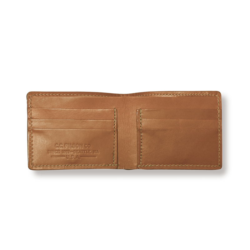 BRIDLE LEATHER BI-FOLD WALLET - BROWN