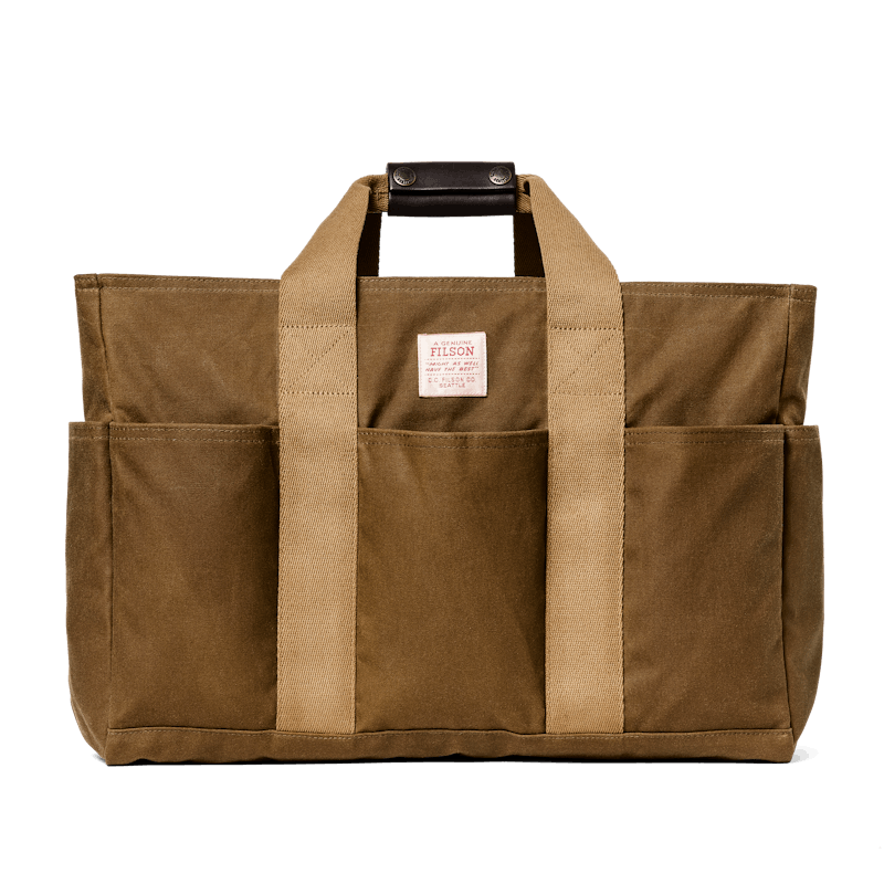 TIN CLOTH SUPPLY TOTE - DARK TAN