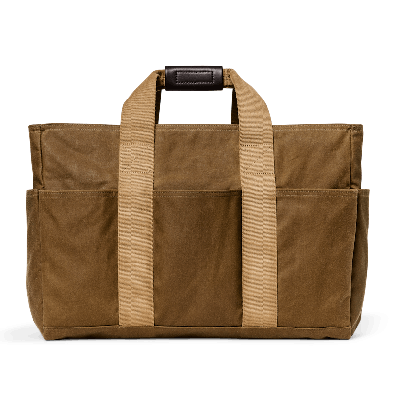 TIN CLOTH SUPPLY TOTE - DARK TAN