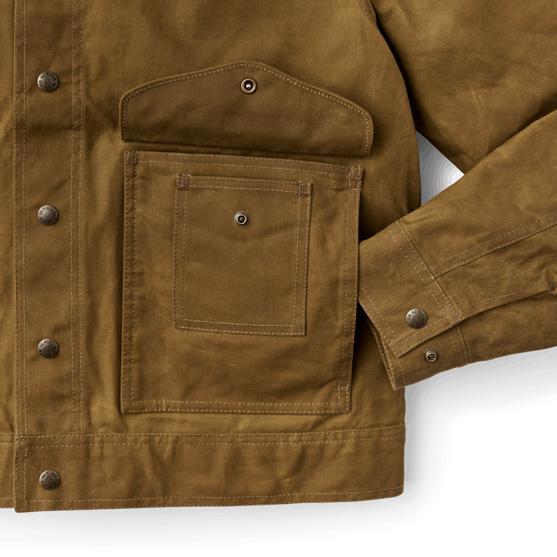 TIN CLOTH WORK JACKET - DARK TAN