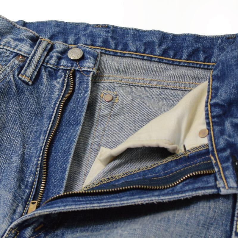 0107-21 Wide Straight Denim - INDIGO