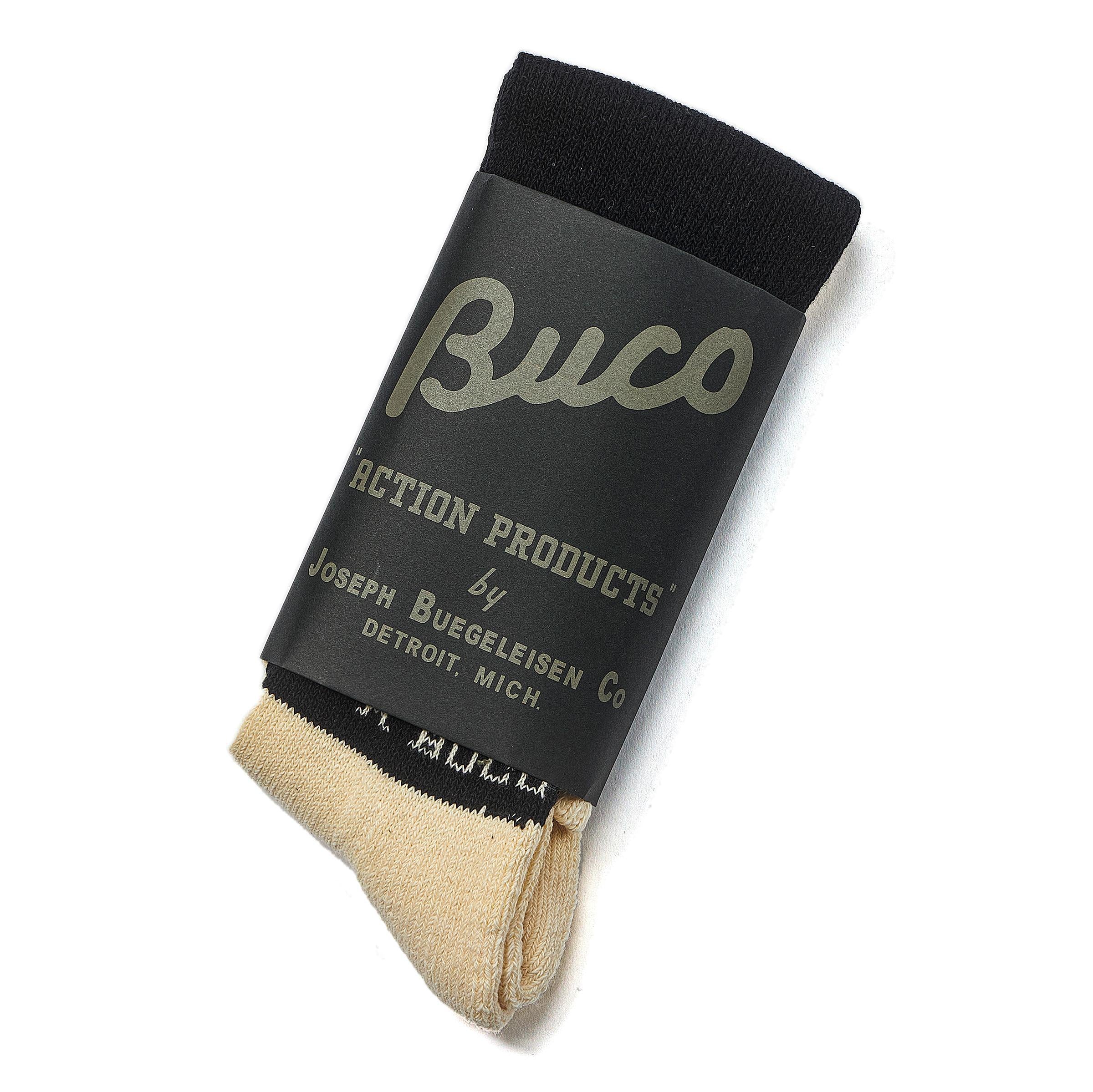 さっこ♥SALE中！！ページ BA23105 BUCO STRIPED ACTION SOCKS - WHITE/BLACK