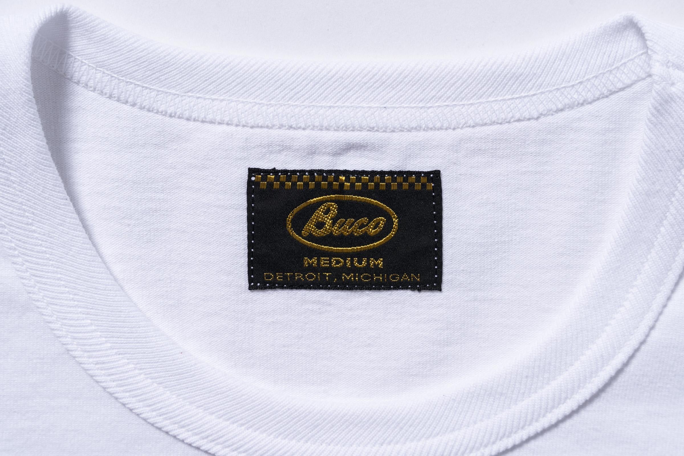 BC25003 BUCO TEE / SKULL PISTON - WHITE