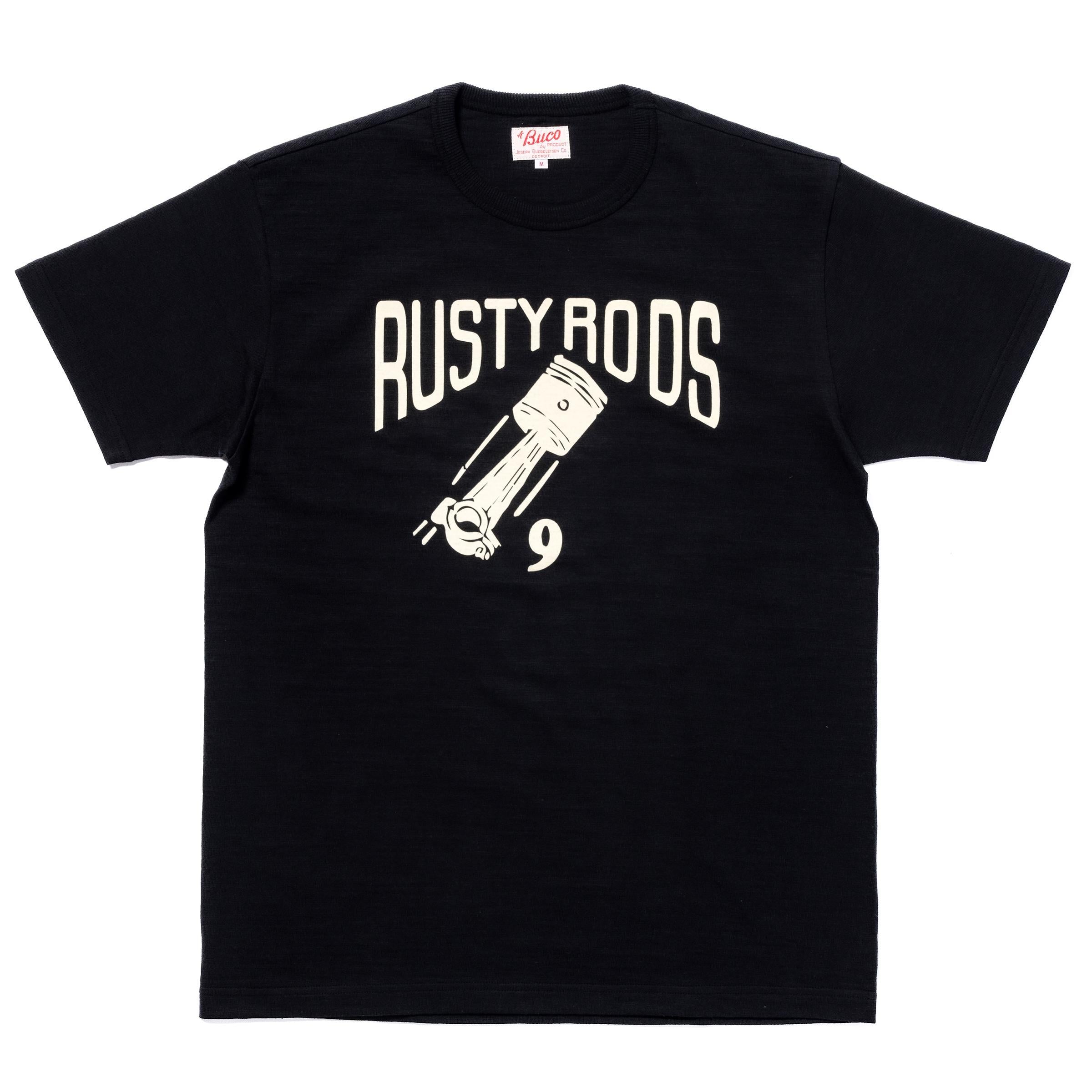 BC25006 ATHLETIC T-SHIRT / RUSTY RODS - BLACK