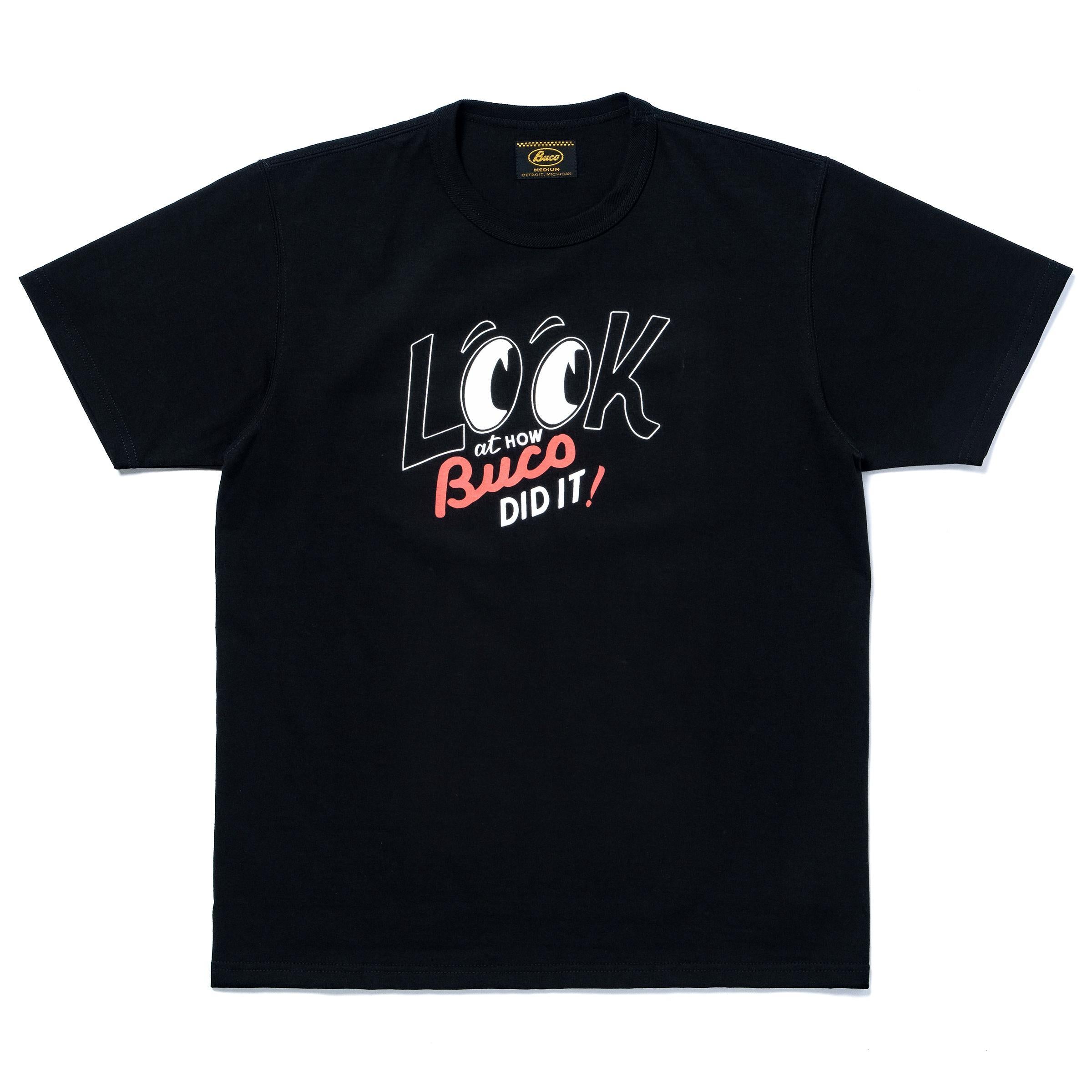BC26002 BUCO TEE / LOOK AT HOW BUCO DID IT! - BLACK