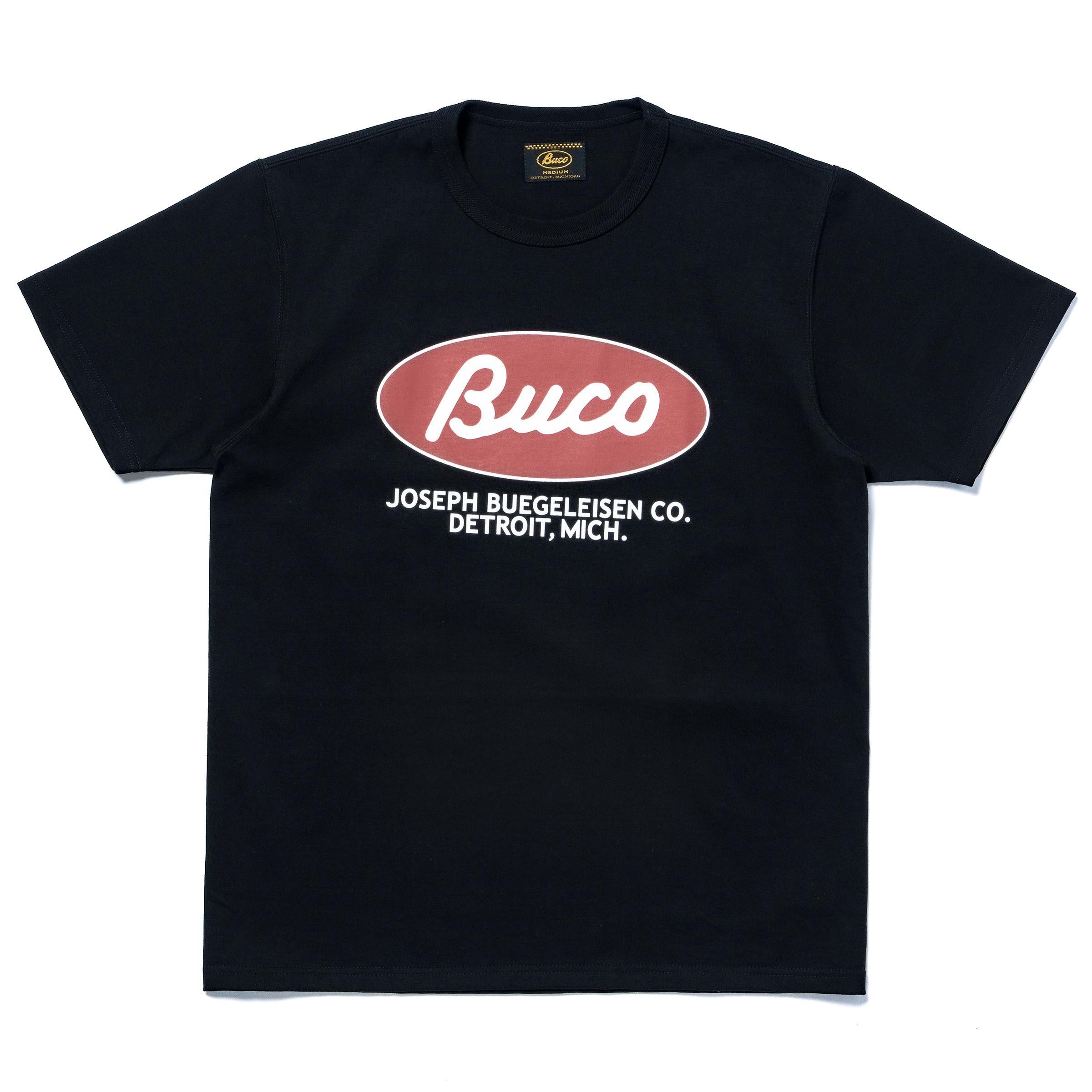 BC26003 BUCO TEE / BUCO OVAL - BLACK