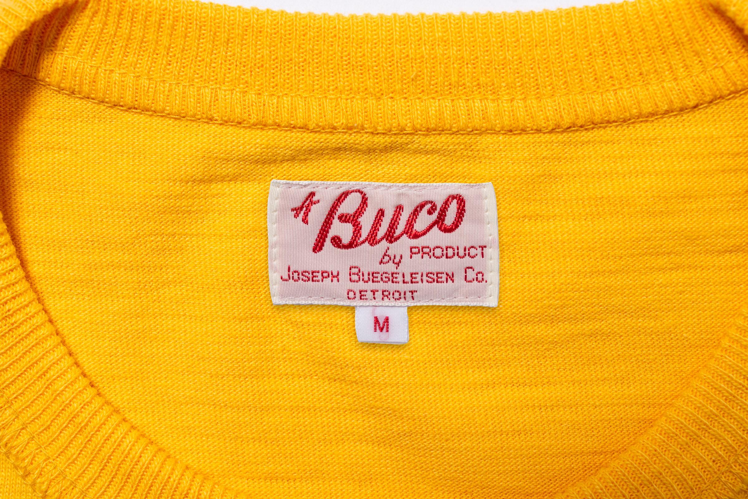 BC26009 ATHLETIC T-SHIRT / 2-WHEELERS OF DETROIT - YELLOW