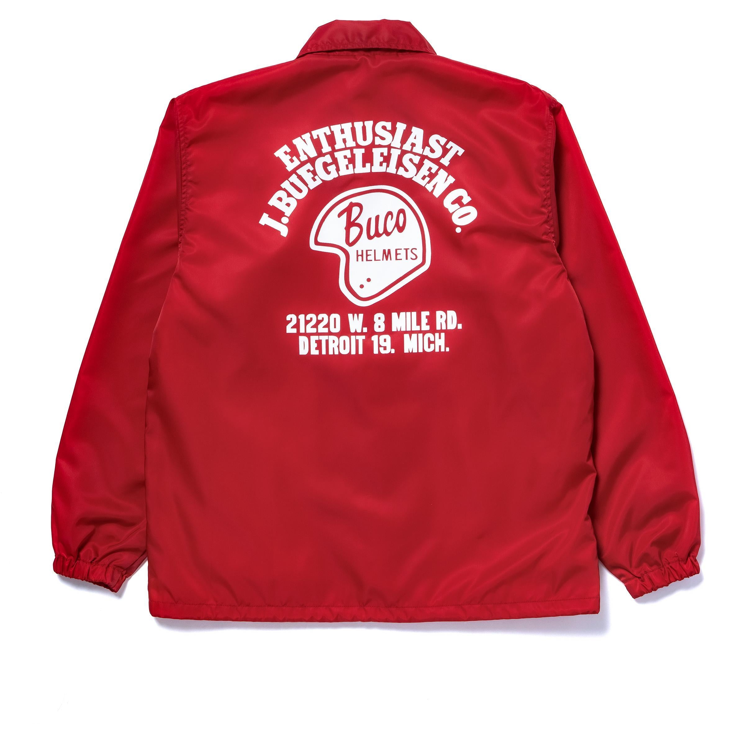 BJ26001 BUCO COACH JACKET / ENTHUSIAST - RED