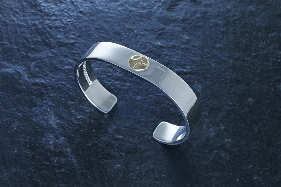 BR-001 K18 12MM PLAIN BANGLE