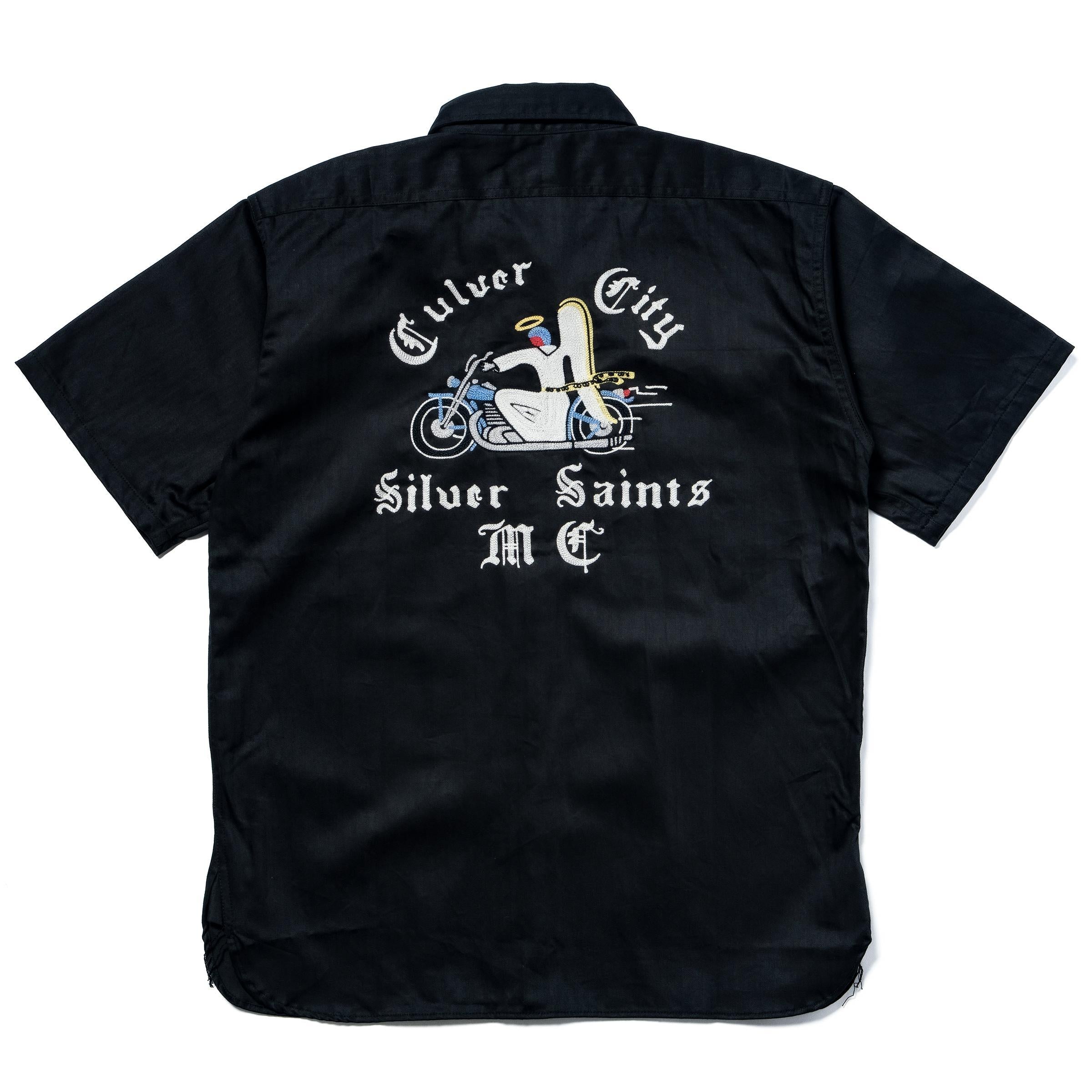 BS25001 BUCO WORKSHIRT S/S / CULVER CITY - BLACK