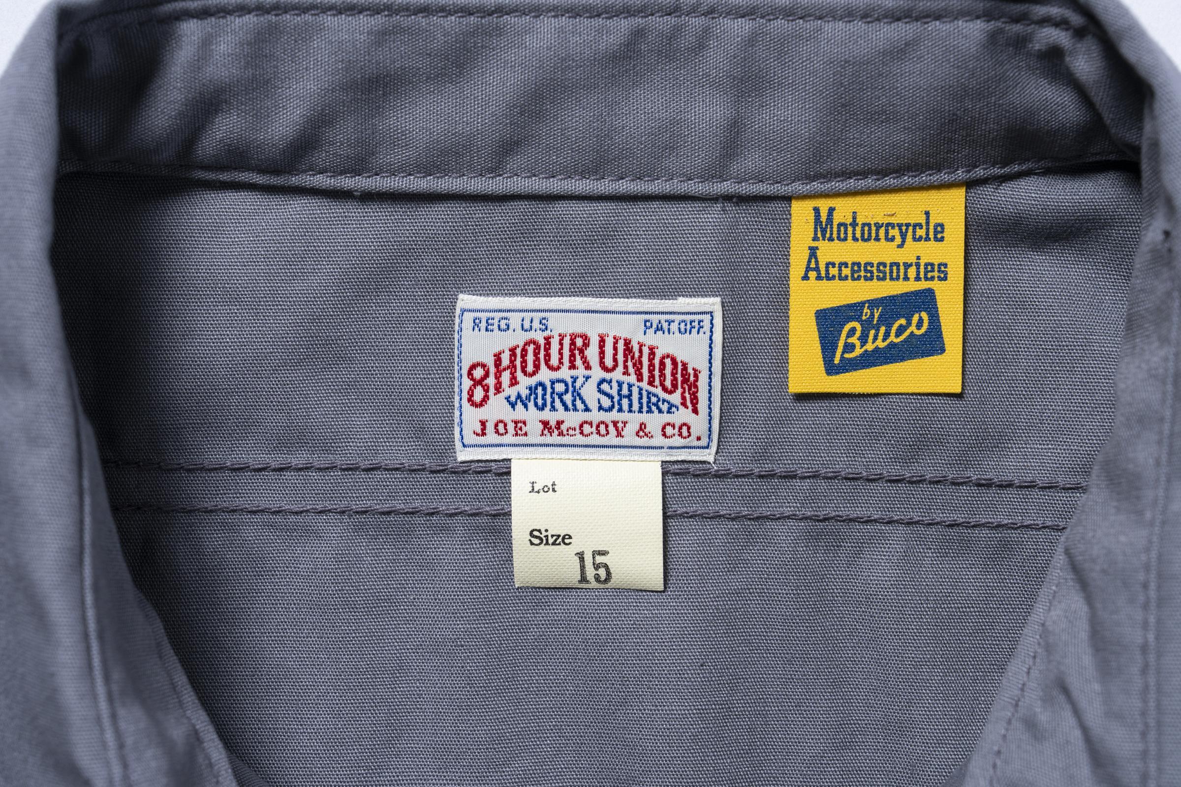 BS26001 BUCO WORKSHIRT S/S / LOOK AT HOW BUCO DID IT! - CLOUD GRAY