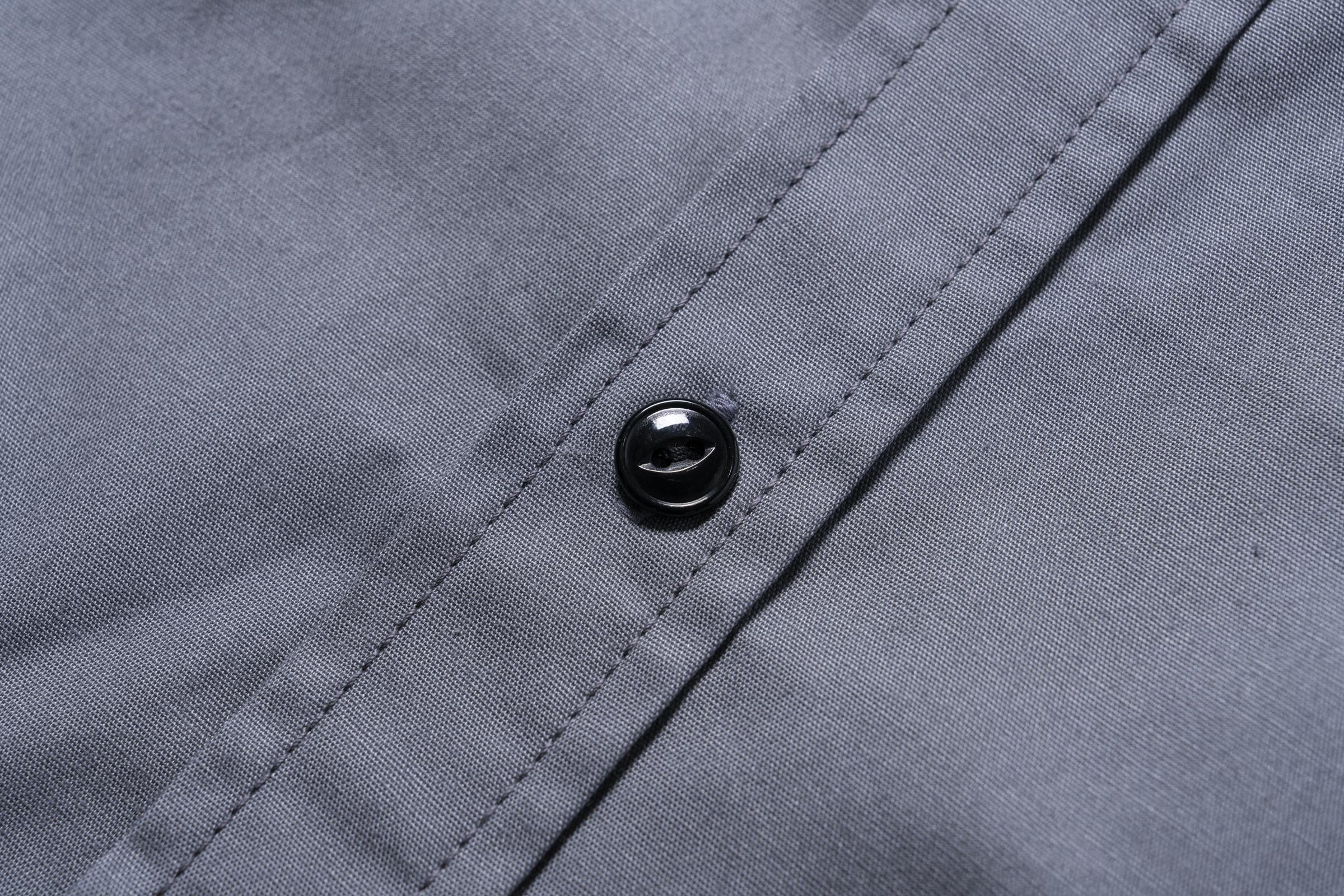BS26001 BUCO WORKSHIRT S/S / LOOK AT HOW BUCO DID IT! - CLOUD GRAY