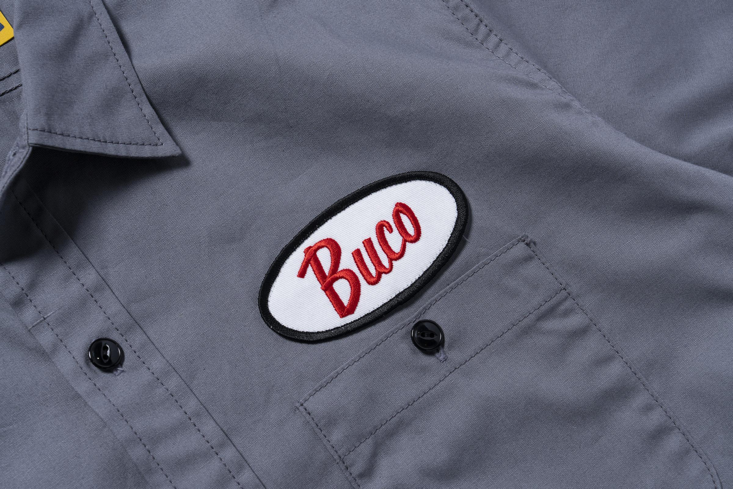 BS26001 BUCO WORKSHIRT S/S / LOOK AT HOW BUCO DID IT! - CLOUD GRAY