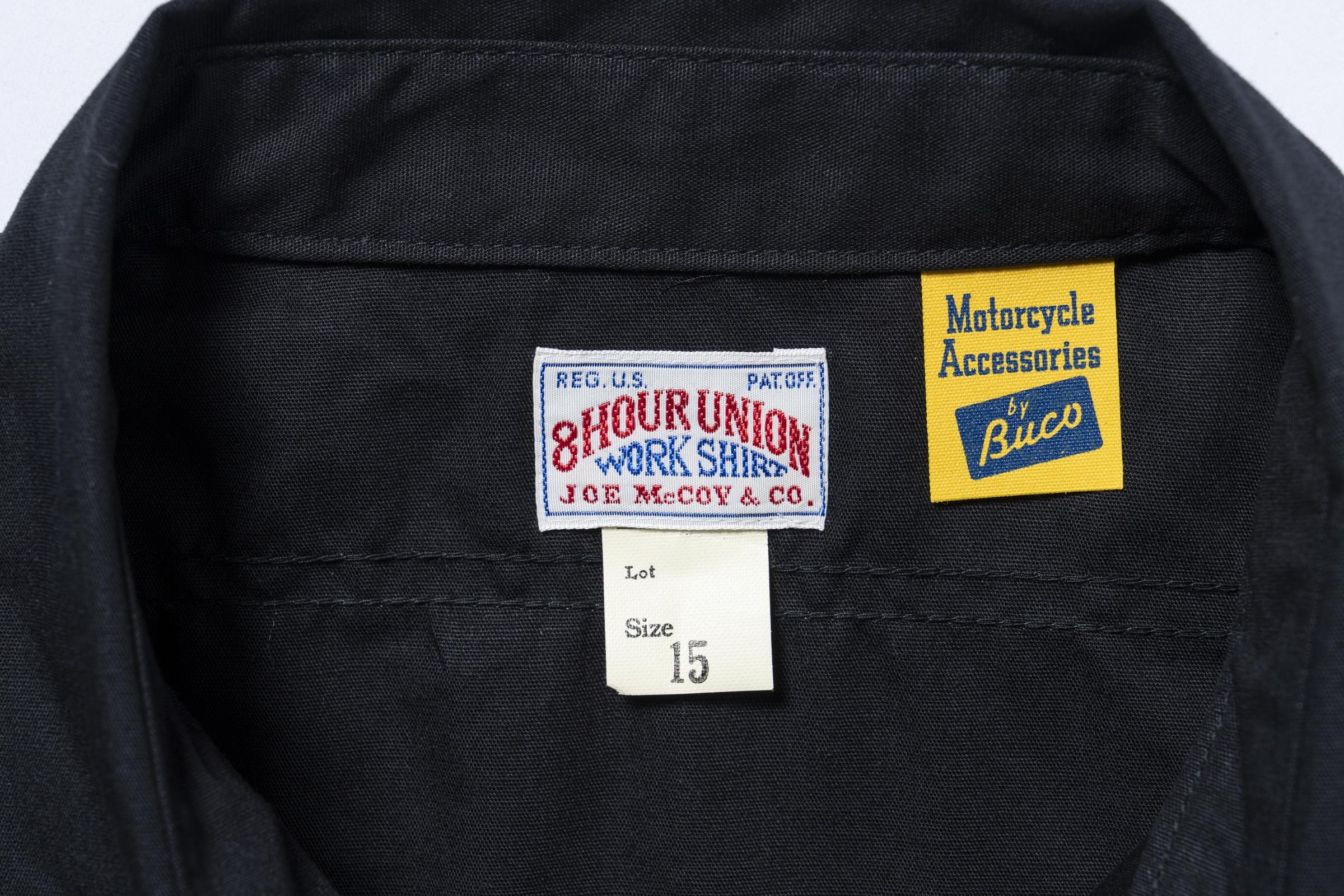 BS26001 BUCO WORKSHIRT S/S / LOOK AT HOW BUCO DID IT! - BLACK