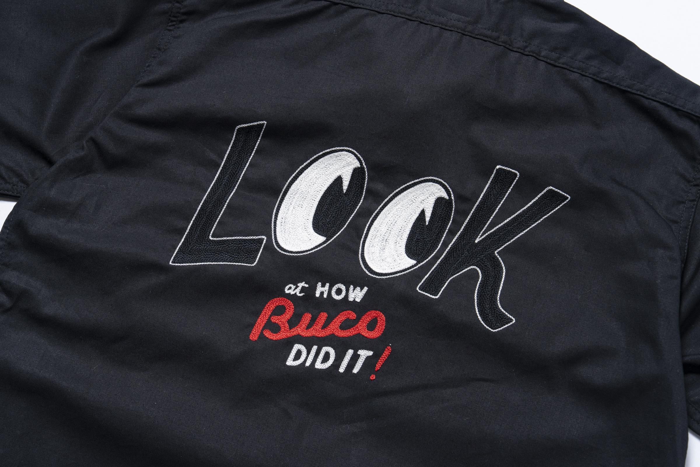 BS26001 BUCO WORKSHIRT S/S / LOOK AT HOW BUCO DID IT! - BLACK
