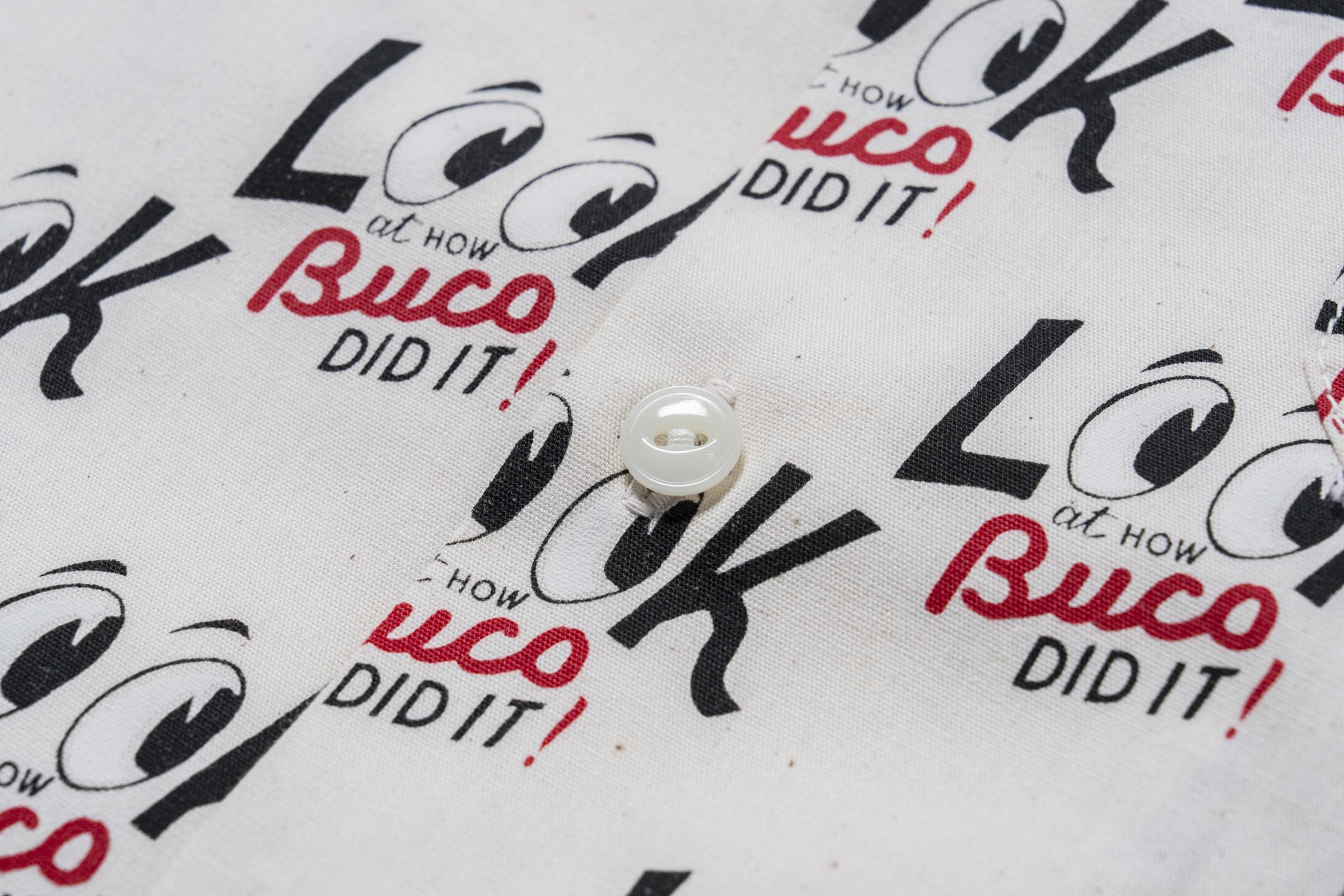 BS26002 BUCO OPEN-COLLAR SHIRT / LOOK AT HOW BUCO DID IT! - ECRU