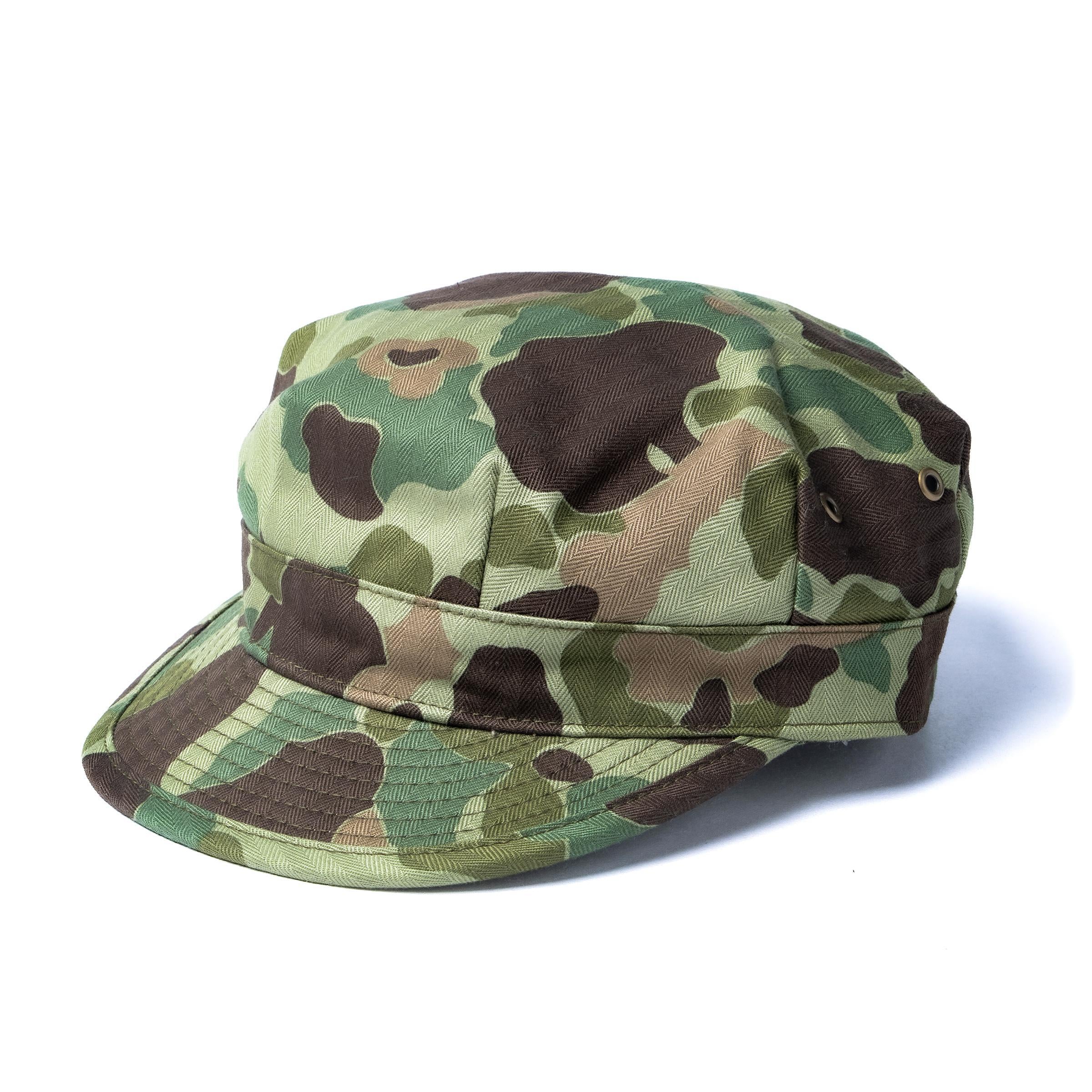 MA26003 P1944 REVERSIBLE FROGSKIN CAMOUFLAGE CAP - GREEN