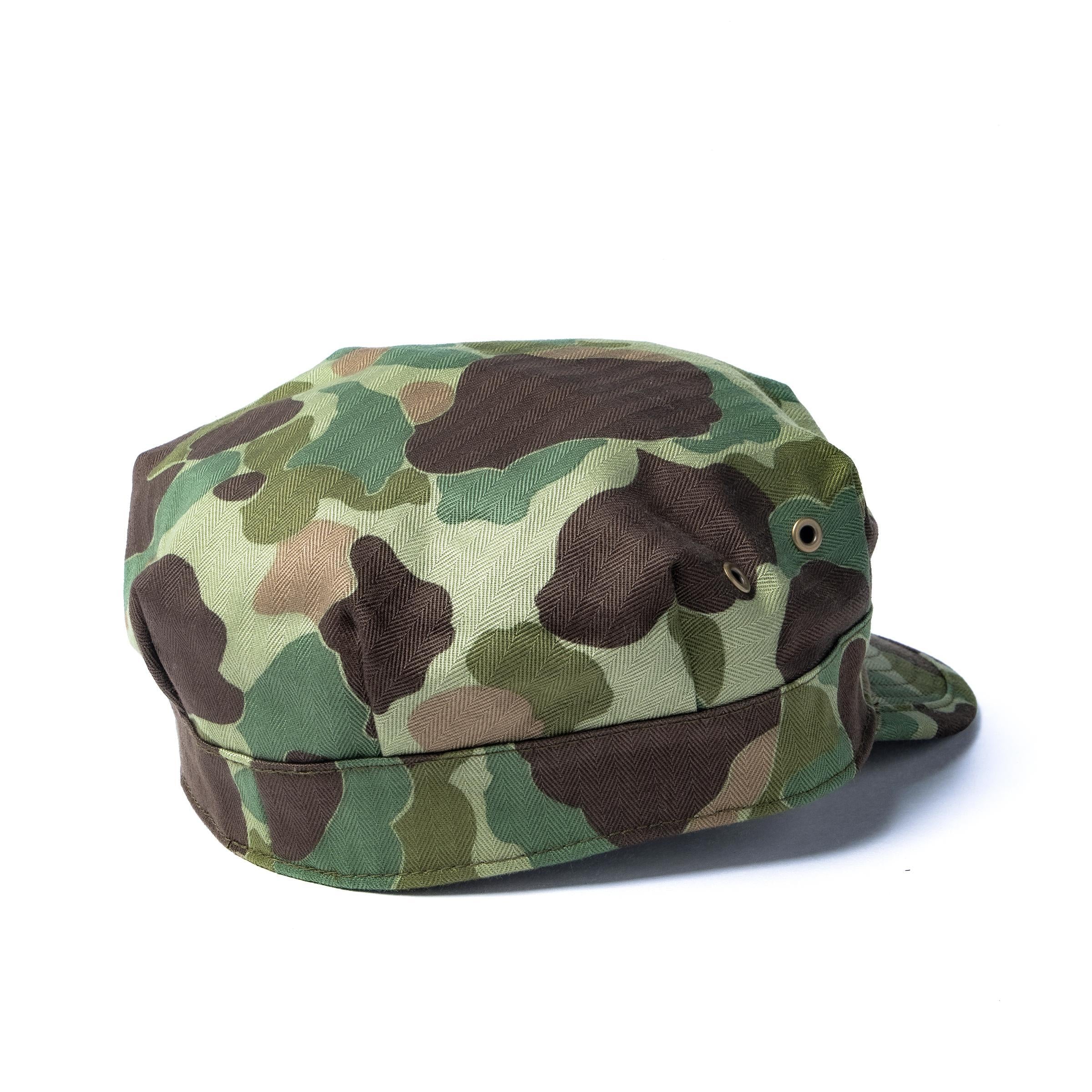 MA26003 P1944 REVERSIBLE FROGSKIN CAMOUFLAGE CAP - GREEN