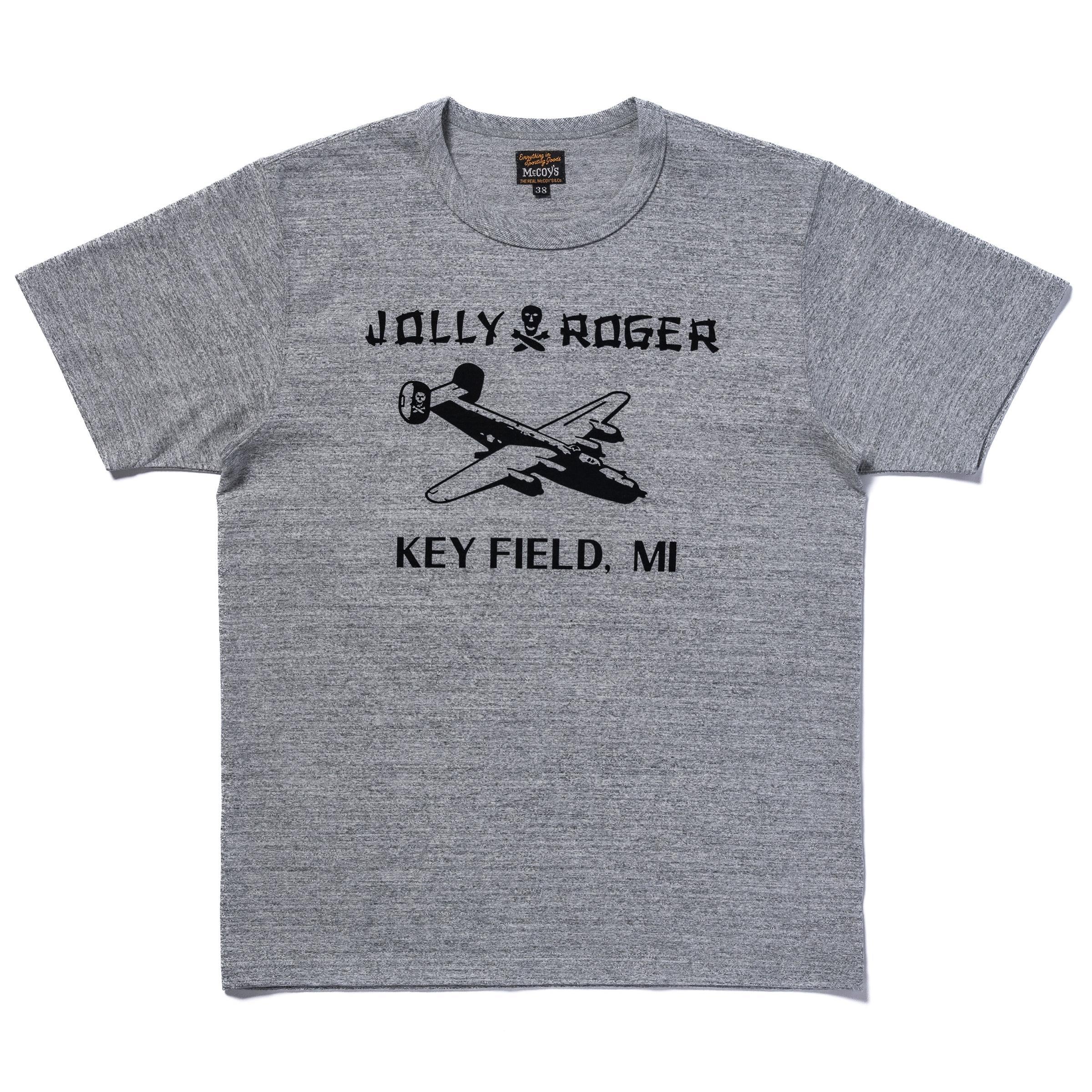 MC25003 MILITARY TEE / JOLLY ROGER KEY FIELD - GRAY