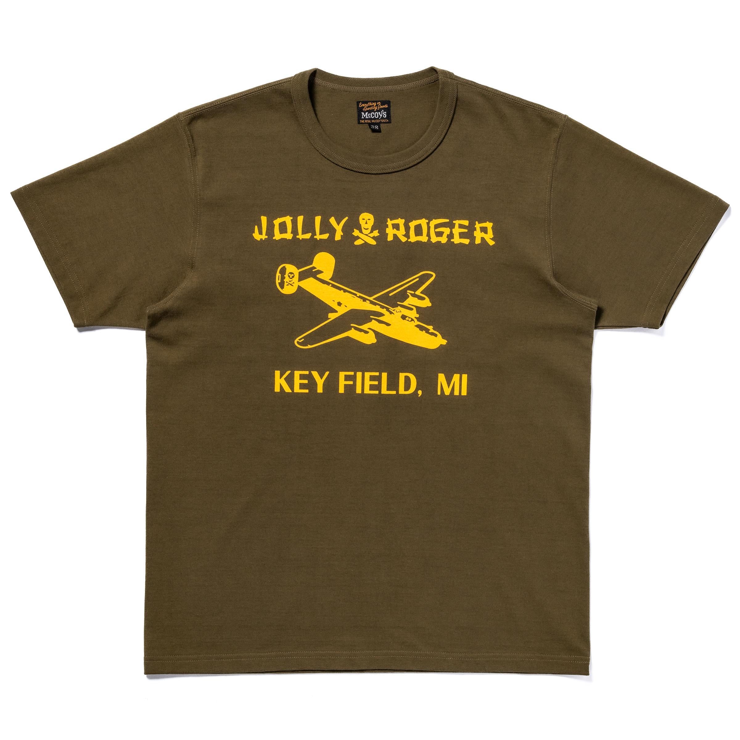 MC25003 MILITARY TEE / JOLLY ROGER KEY FIELD - OLIVE