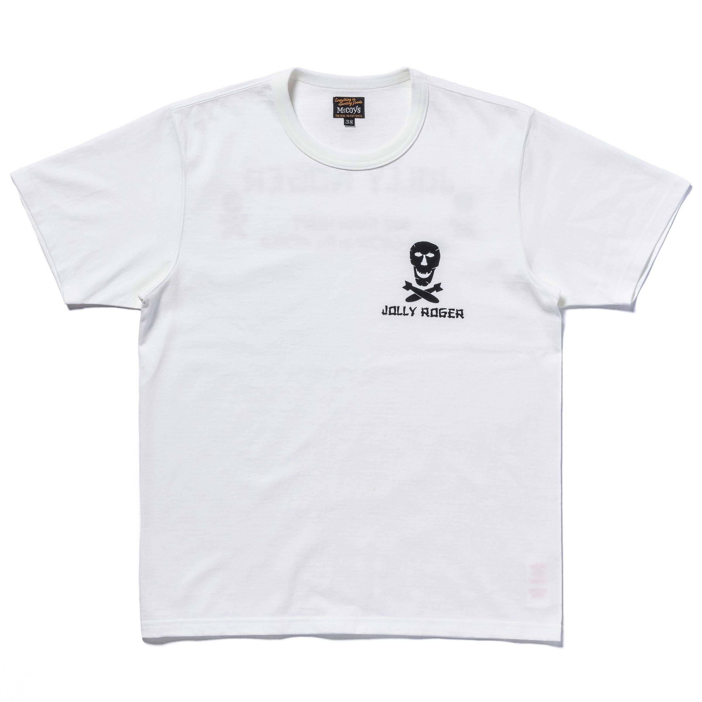 MC25004 MILITARY TEE / JOLLY ROGER BEST DAMN GROUP - WHITE