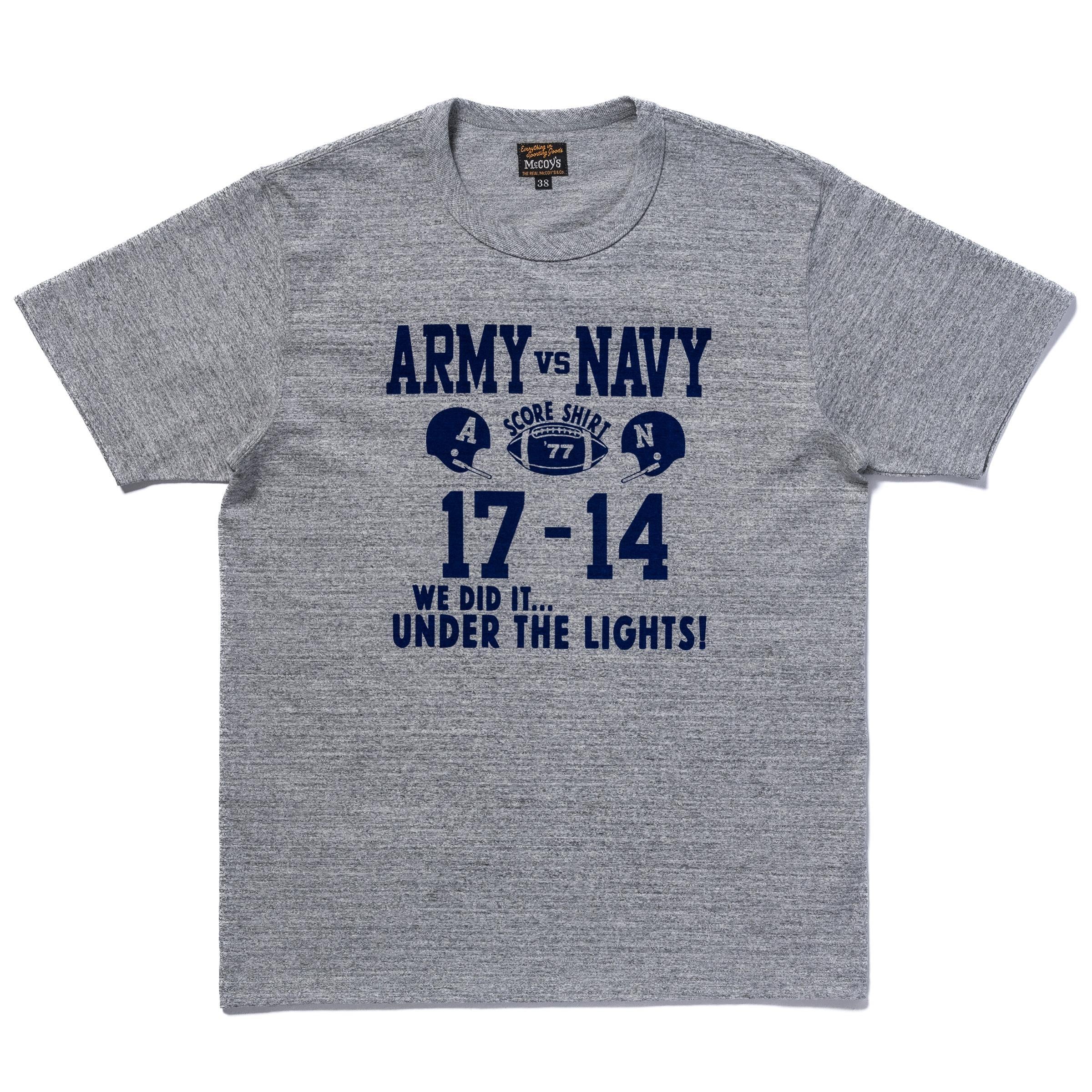MC25011 MILITARY TEE / ARMY VS. NAVY - GRAY