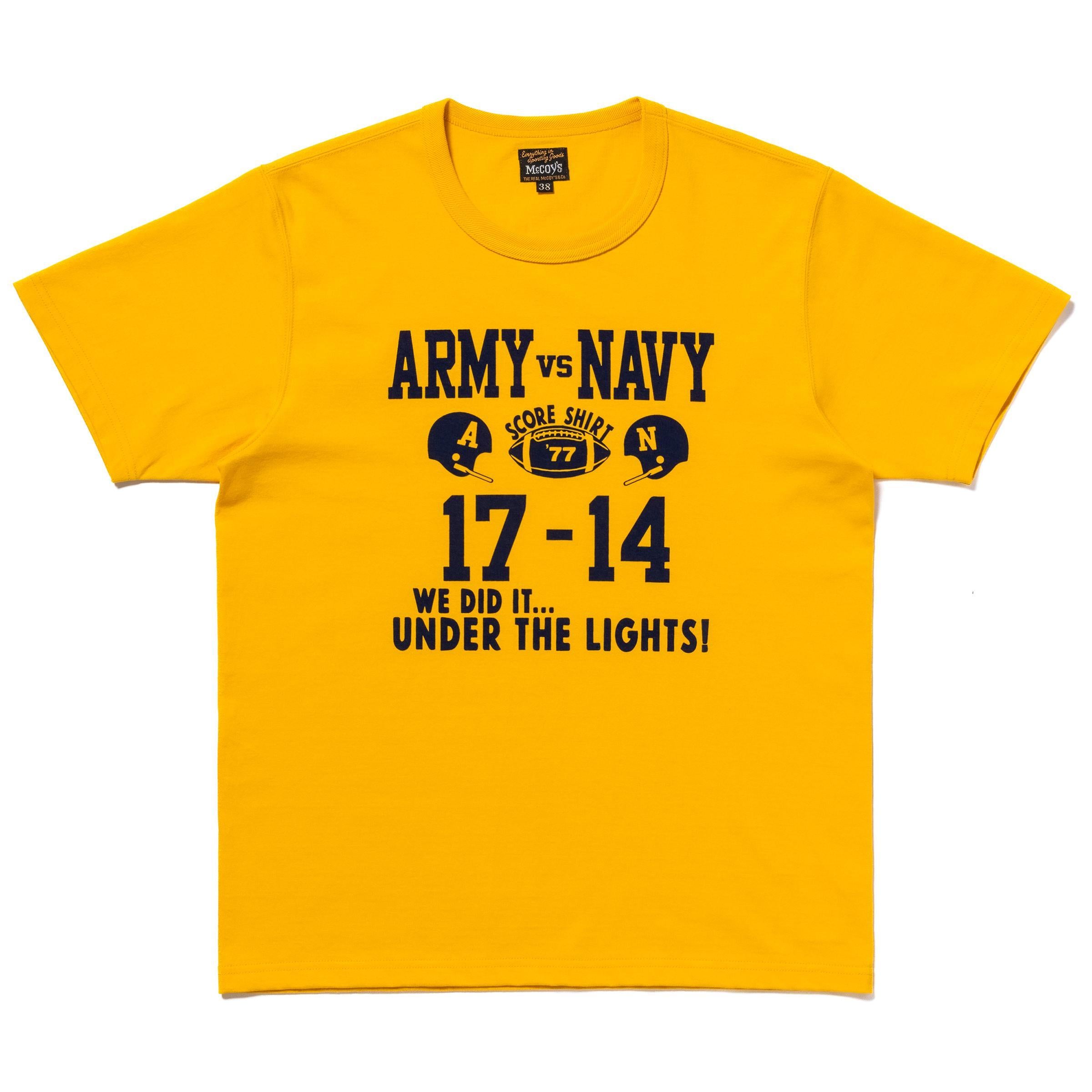 MC25011 MILITARY TEE / ARMY VS. NAVY - YELLOW