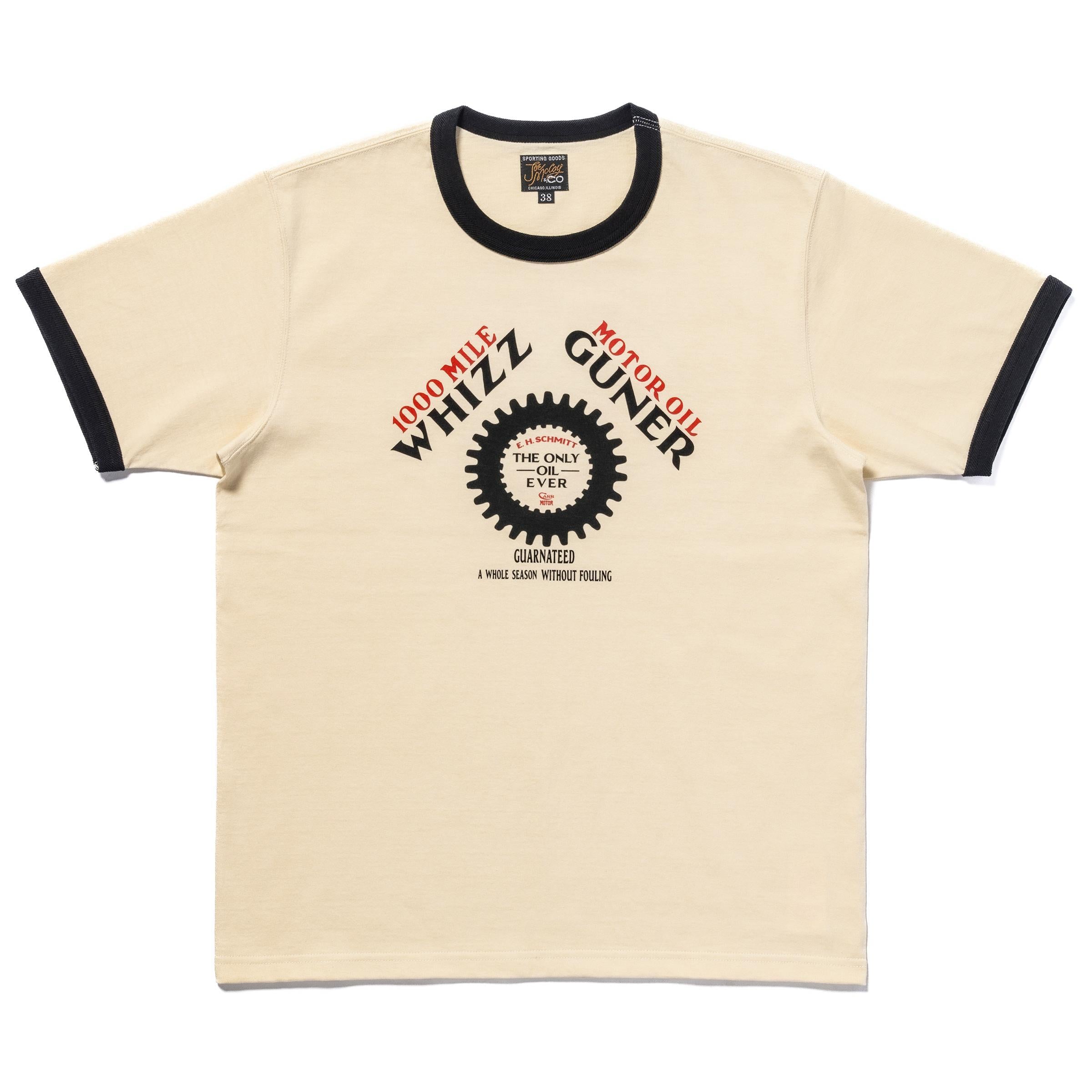 MC25016 JOE MCCOY TEE / WHIZZ GUNNER - ECRU/BLACK