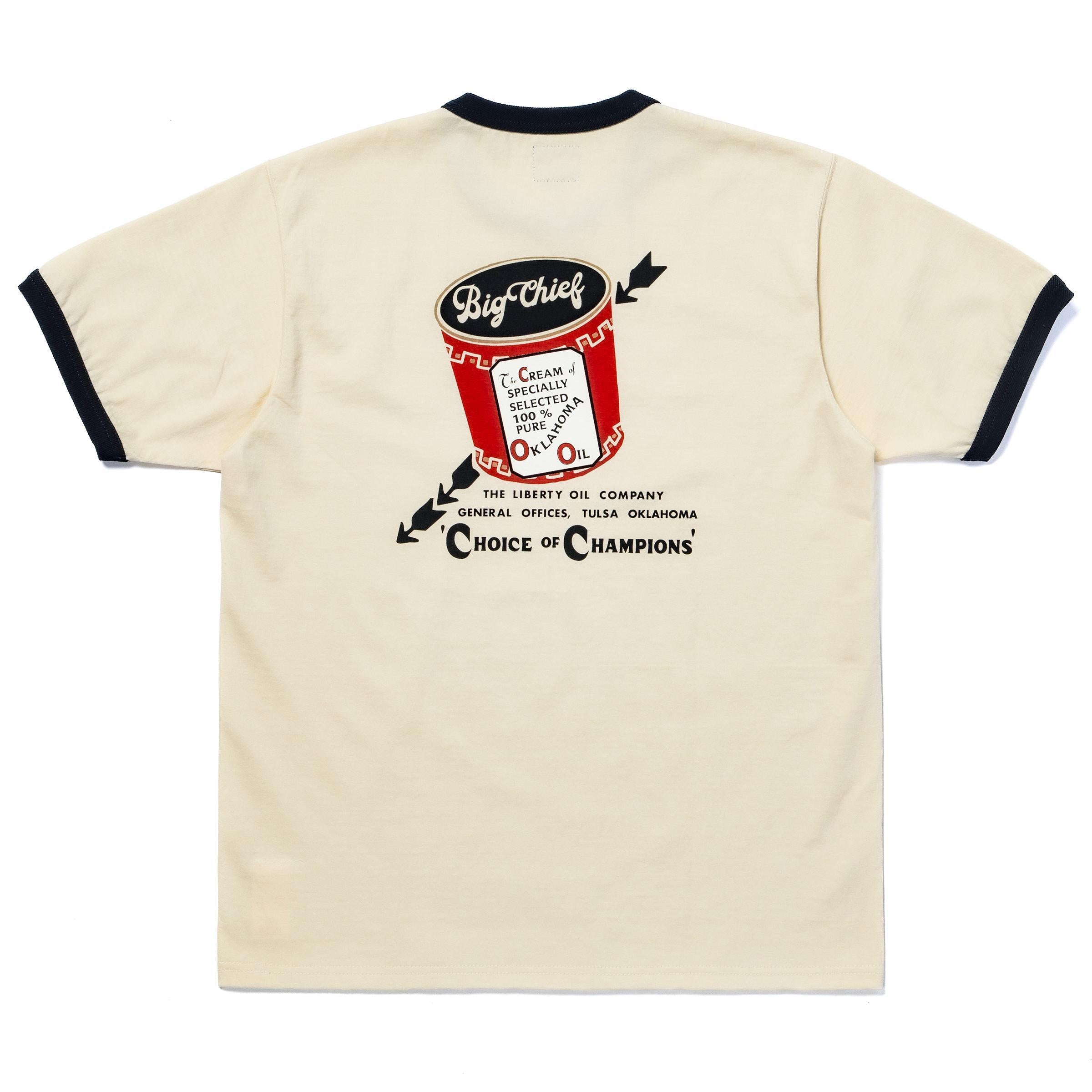 MC26027 JOE MCCOY TEE / BIG CHIEF - ECRUxBLACK