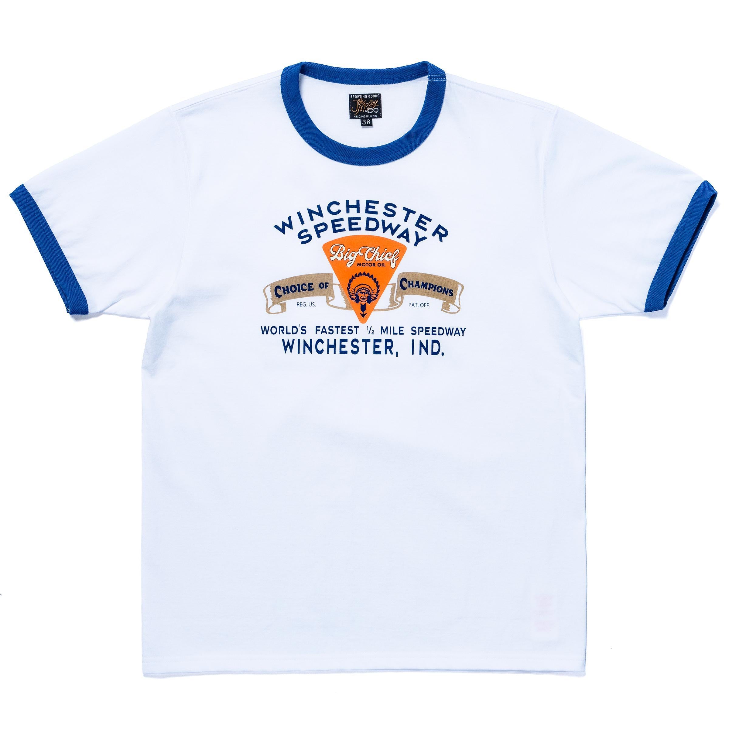MC26027 JOE MCCOY TEE / BIG CHIEF - WHITExBLUE