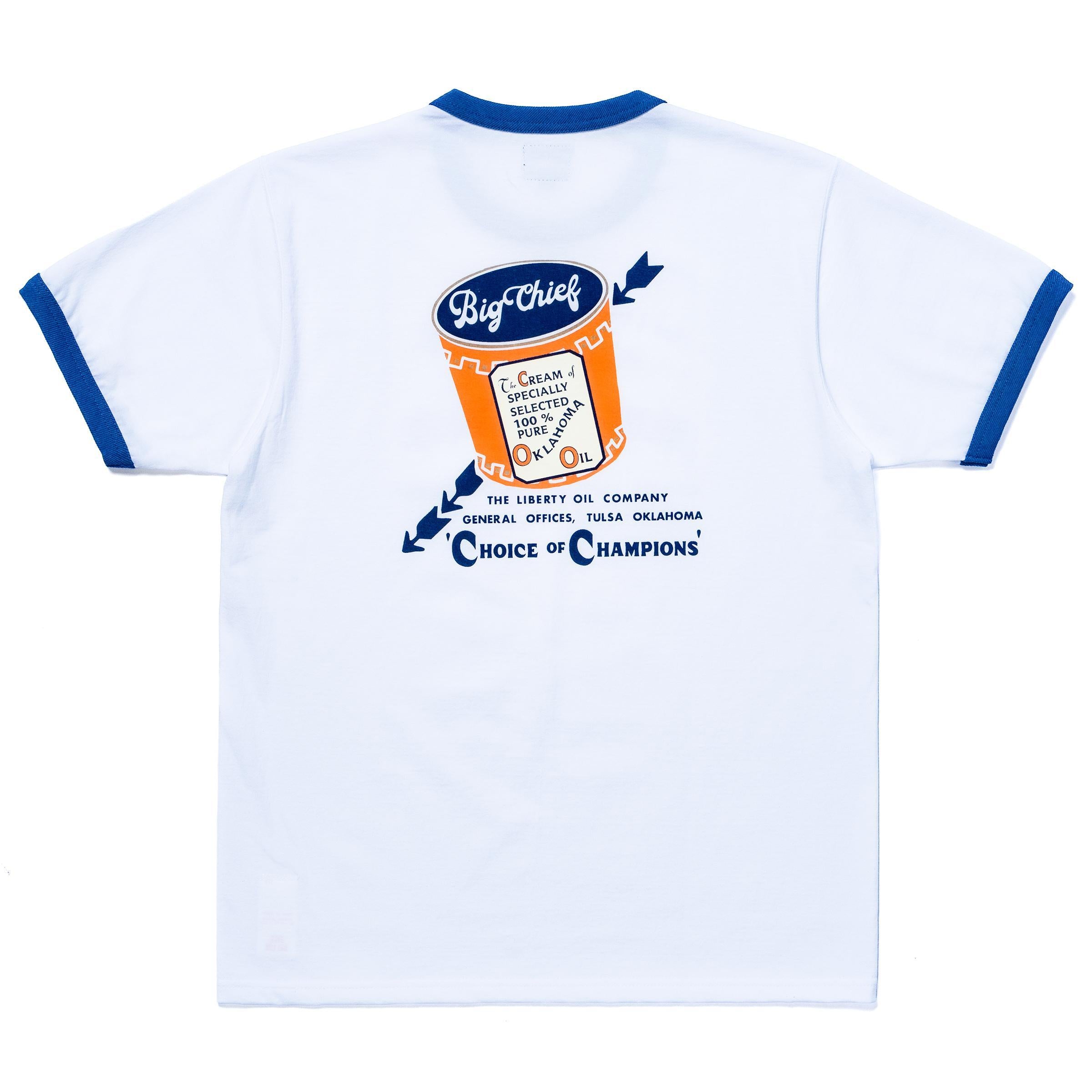 MC26027 JOE MCCOY TEE / BIG CHIEF - WHITExBLUE
