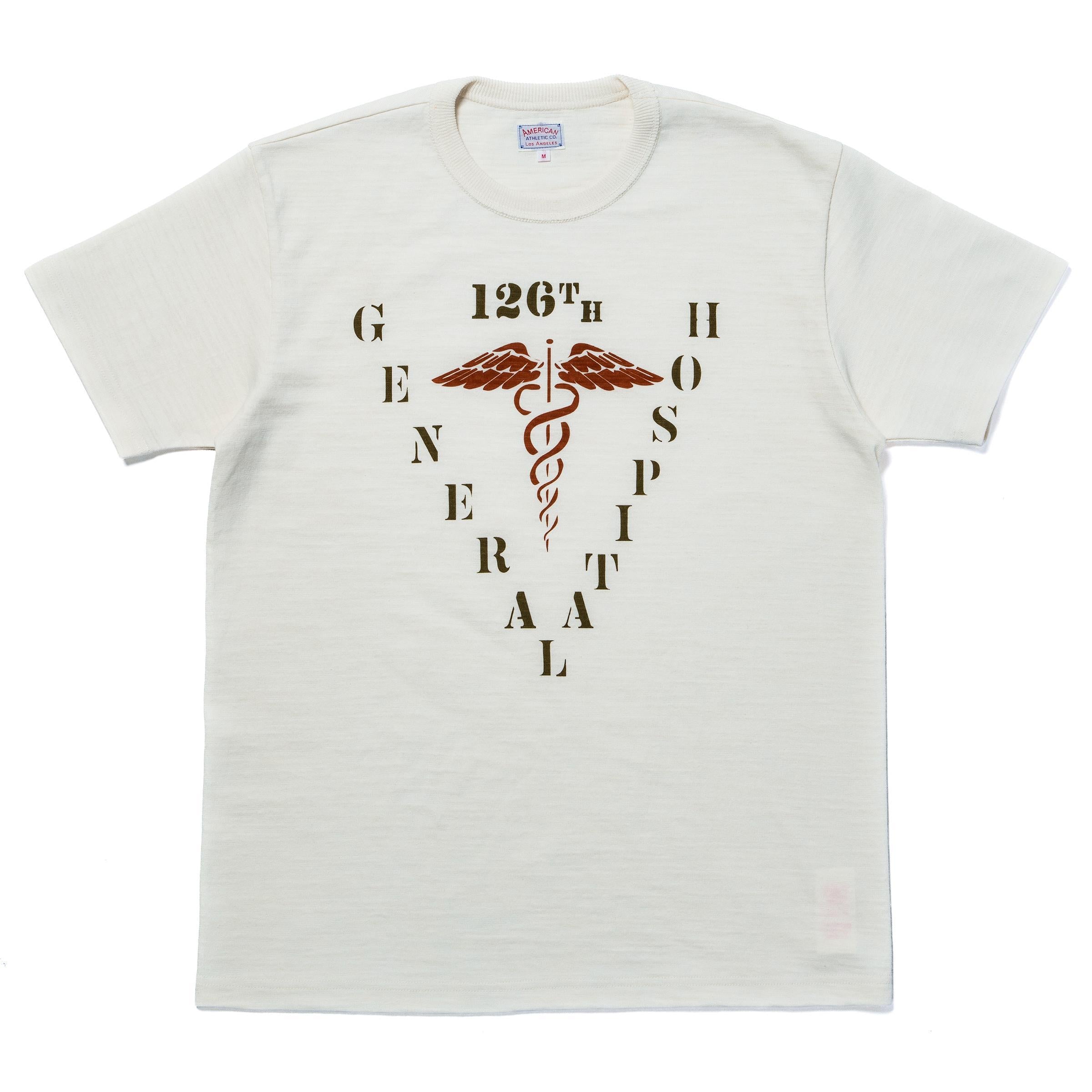 MC26028 ATHLETIC T-SHIRT / 126TH GENERAL HOSPITAL - ECRU