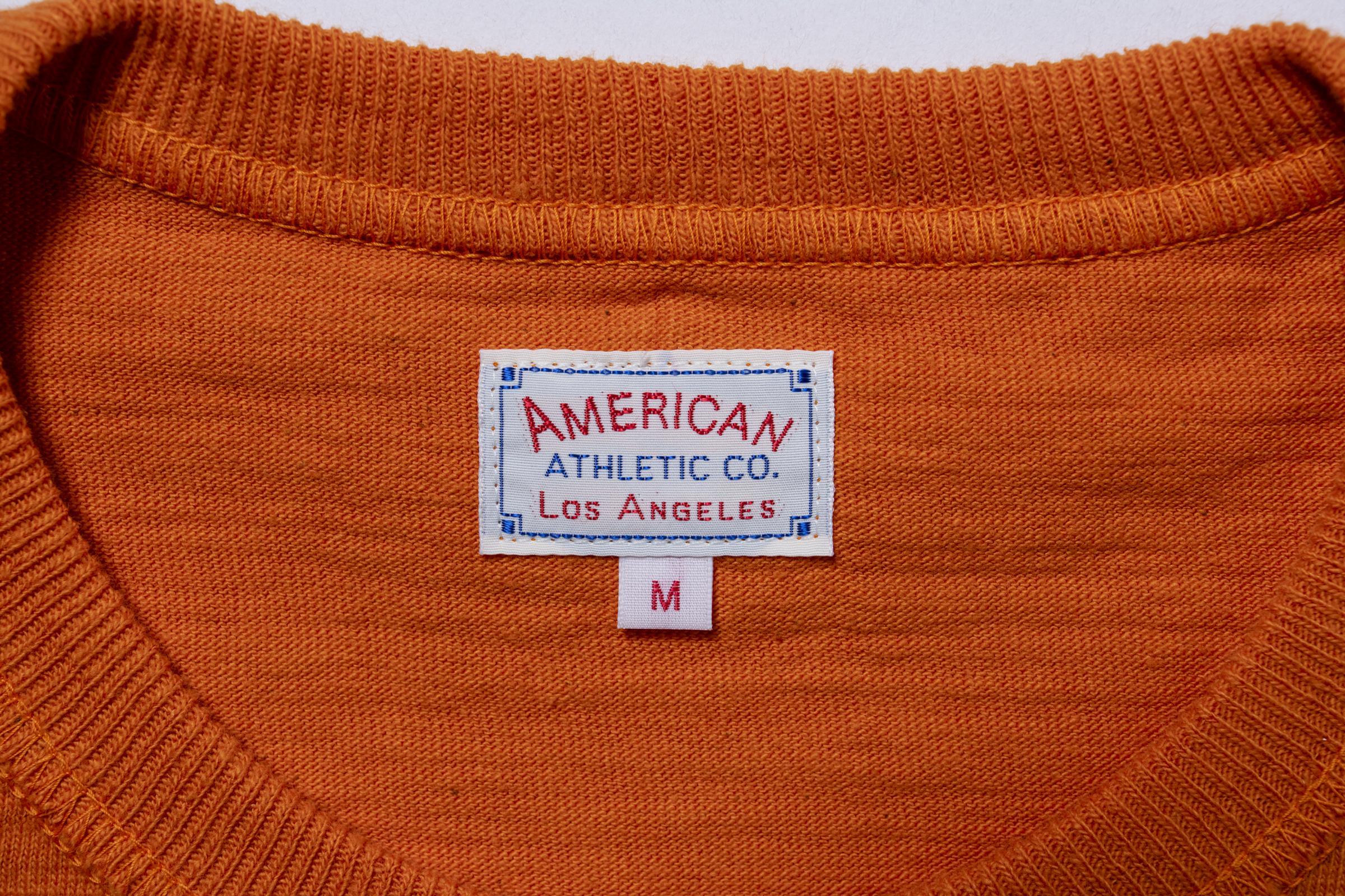 MC26031 ATHLETIC T-SHIRT / DEVIL DOG STENCIL - ORANGE