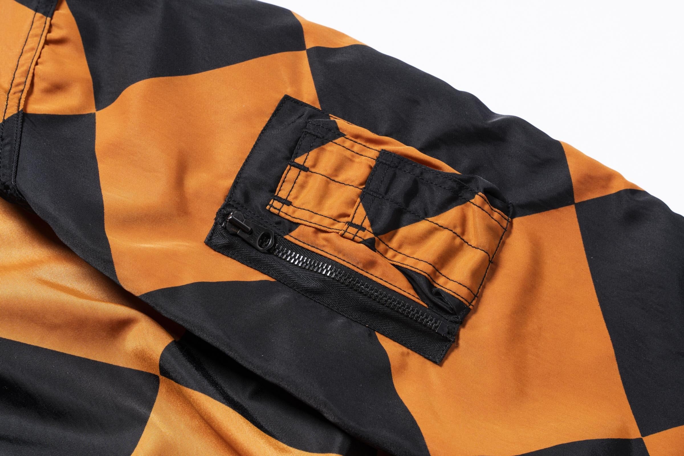 MJ25008 JACKET, LINECREWMAN, IDENTIFYING, TYPE G-1 - ORANGEXBLACK