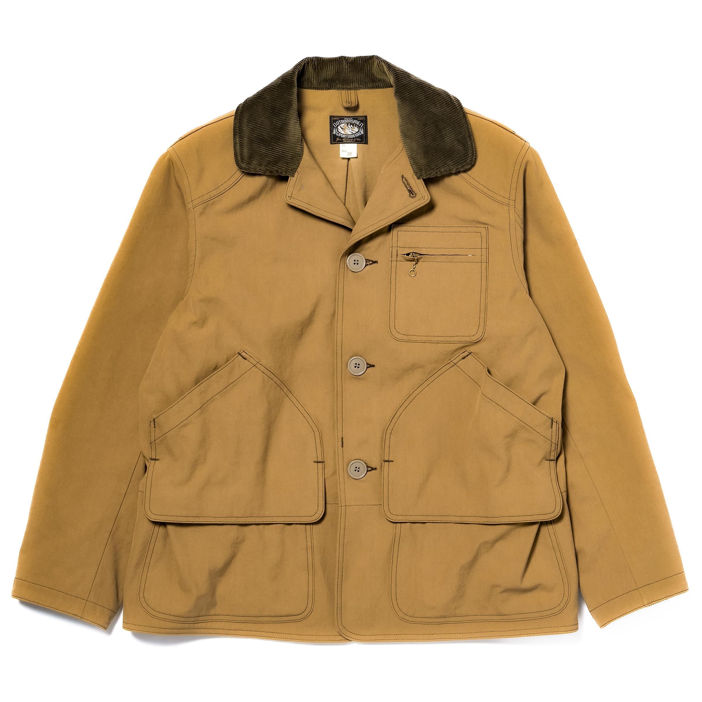 MJ25123 COTTON CANVAS BARN COAT - BROWN