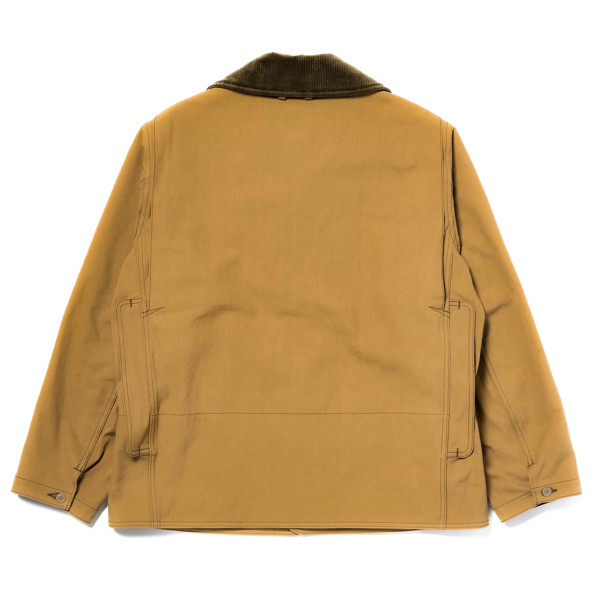 MJ25123 COTTON CANVAS BARN COAT - BROWN