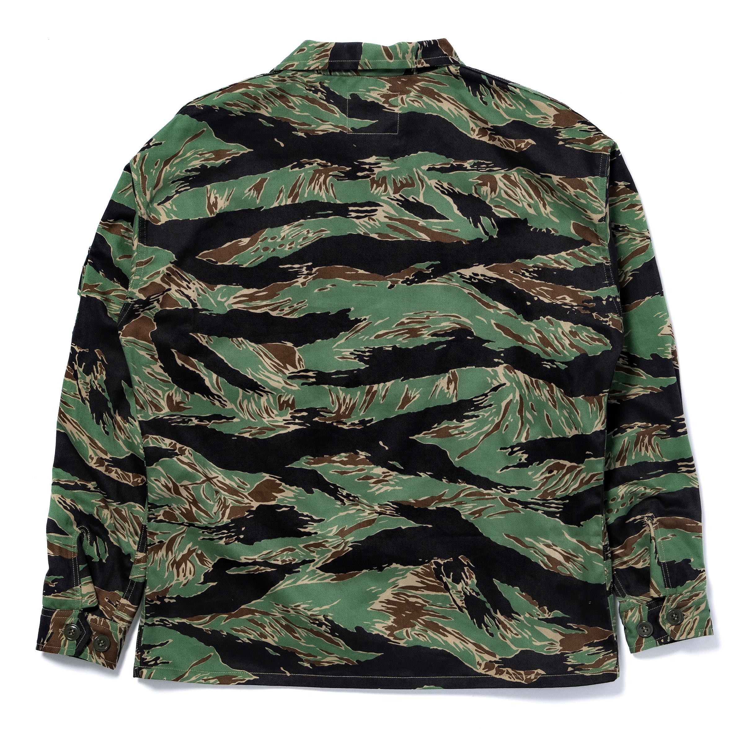 MJ26002 TIGER CAMOUFLAGE SHIRT / JOHN WAYNE - GREEN