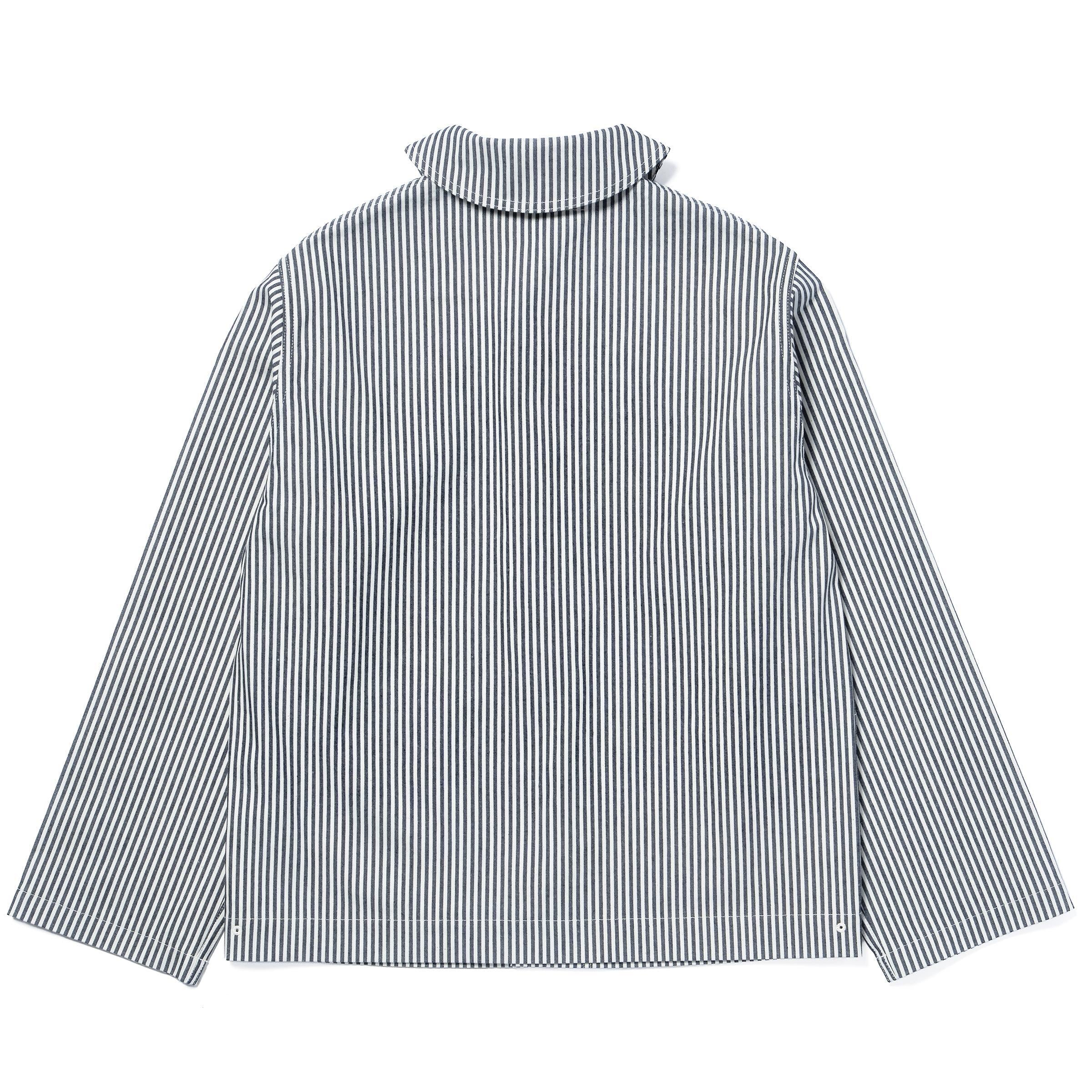 MJ26004 U.S. NAVY STRIPED DUNGAREE JUMPER - WHITExNAVY