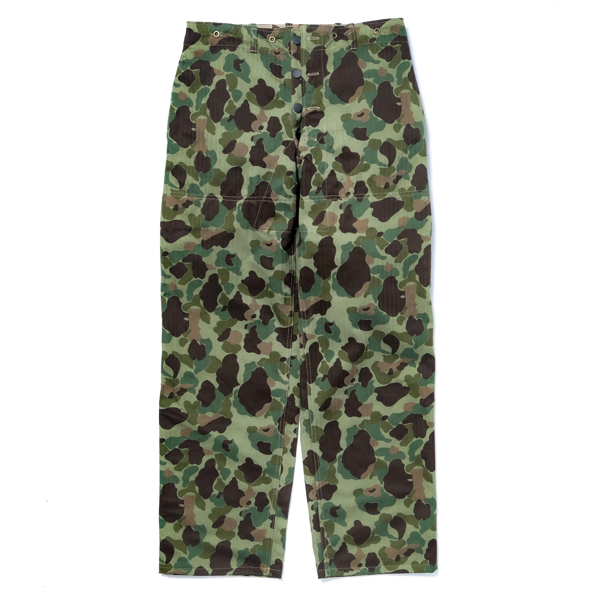 MP26001 P1944 REVERSIBLE FROGSKIN CAMOUFLAGE TROUSERS - GREEN