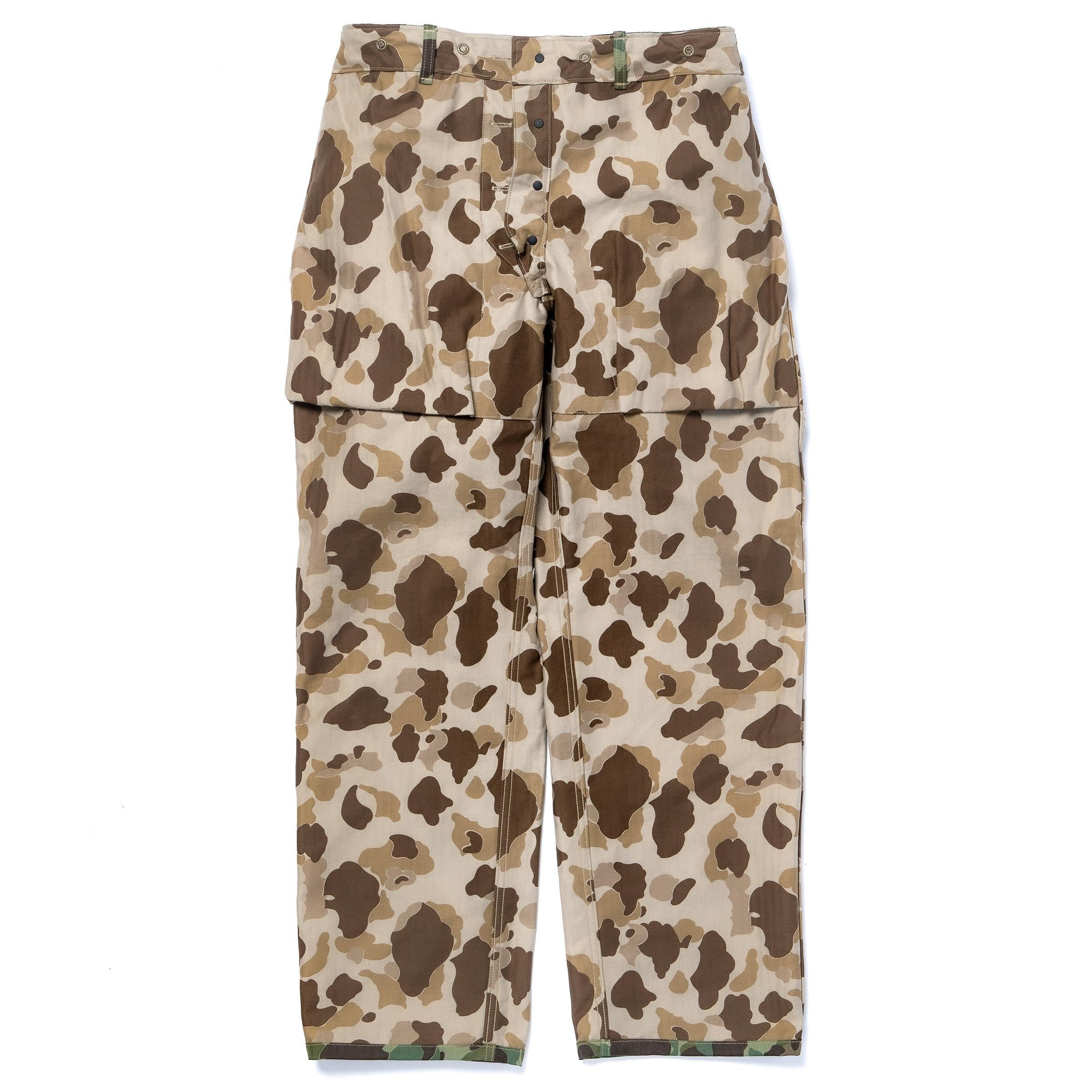 MP26001 P1944 REVERSIBLE FROGSKIN CAMOUFLAGE TROUSERS - GREEN