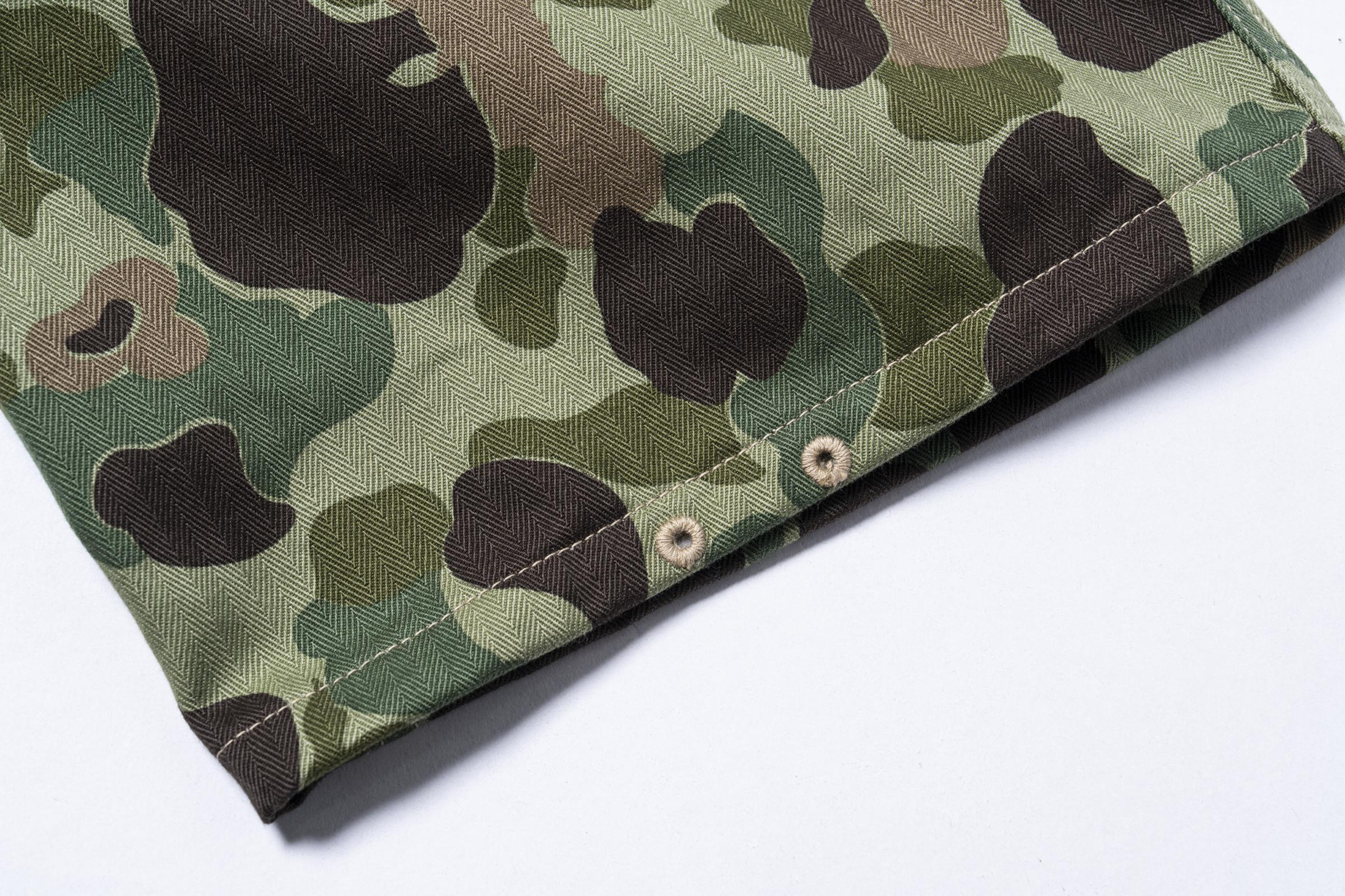 MP26001 P1944 REVERSIBLE FROGSKIN CAMOUFLAGE TROUSERS - GREEN