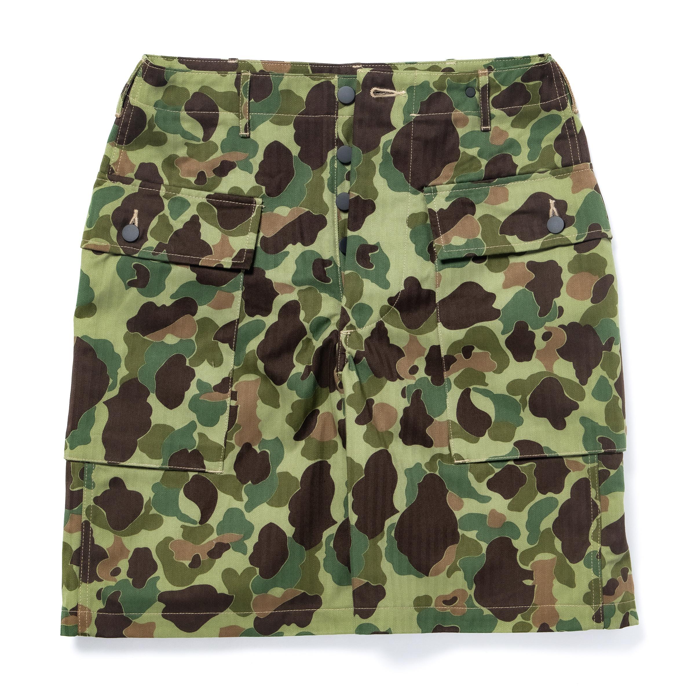MP26002 REVERSIBLE FROGSKIN CAMOUFLAGE SHORTS - GREEN