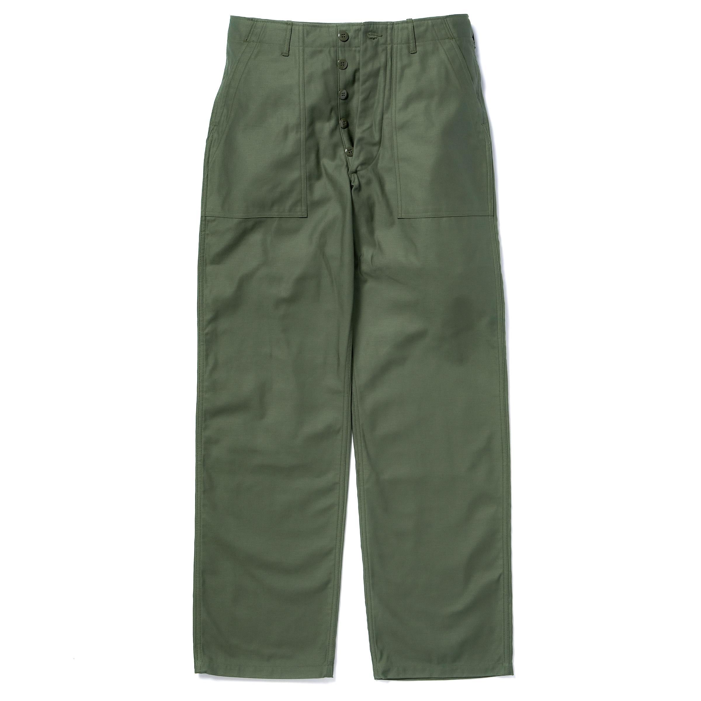 MP26005 TROUSERS, MEN'S, COTTON SATEEN, OG-107 - OLIVE