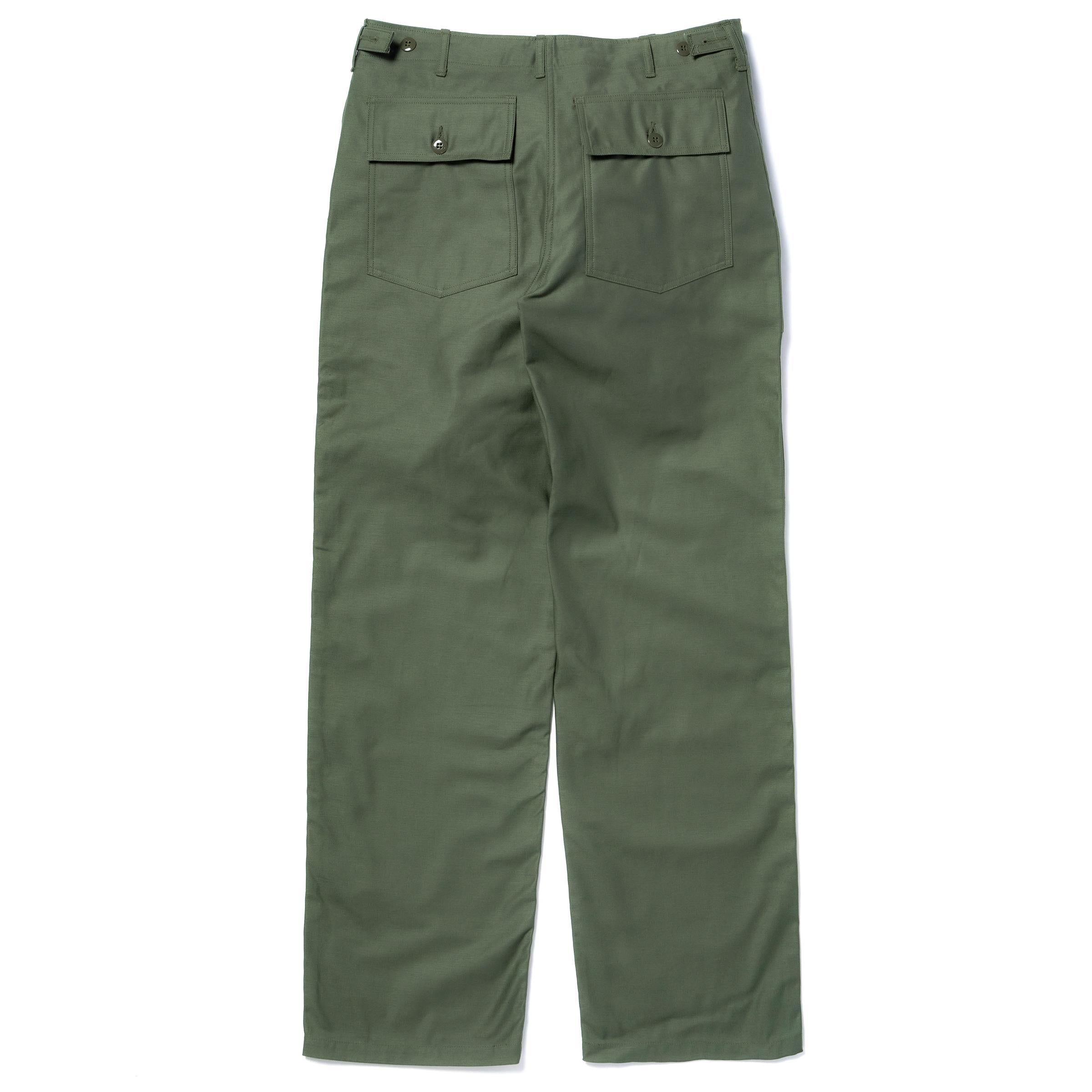 MP26005 TROUSERS, MEN'S, COTTON SATEEN, OG-107 - OLIVE